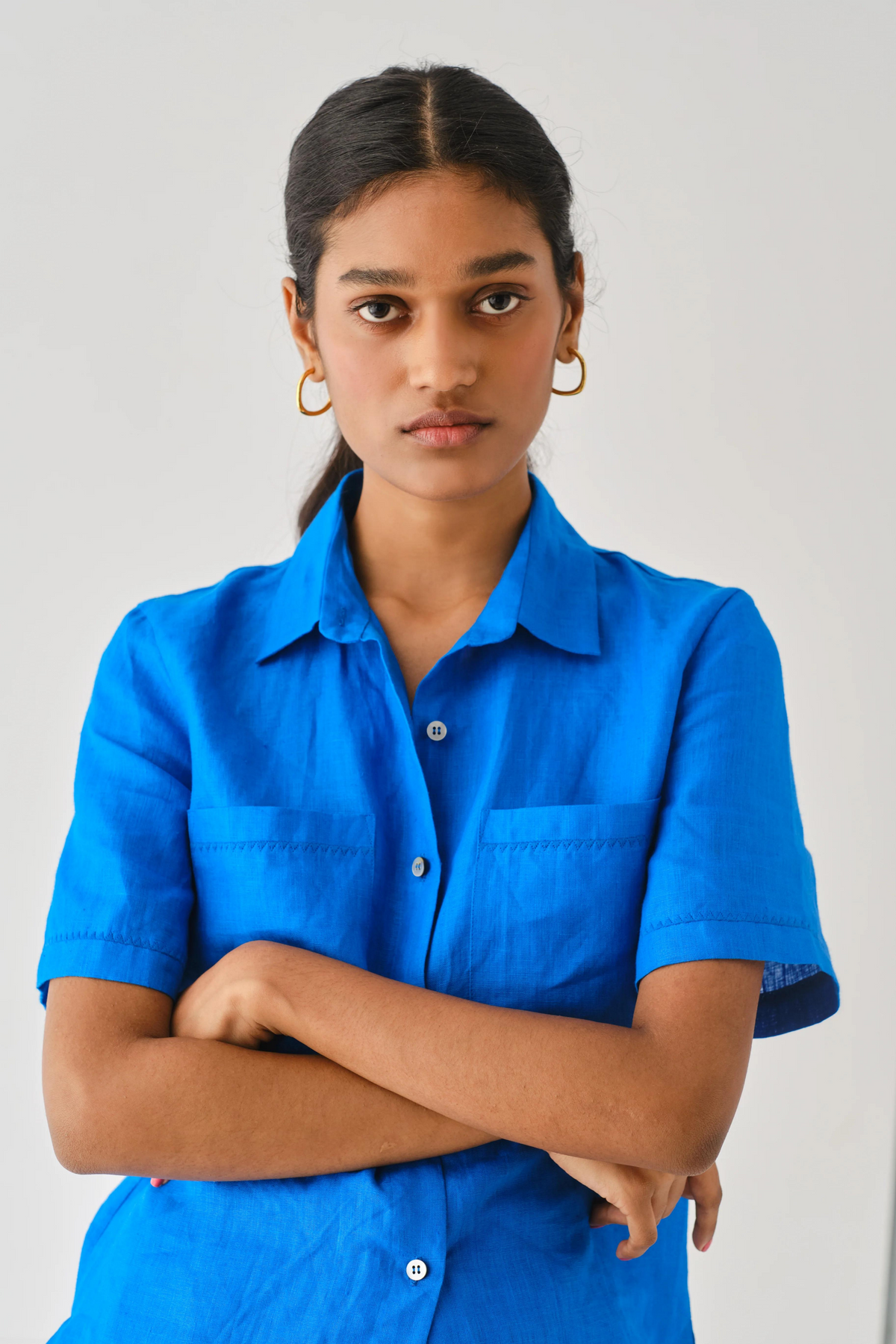 Mahi Linen Boxy Shirt