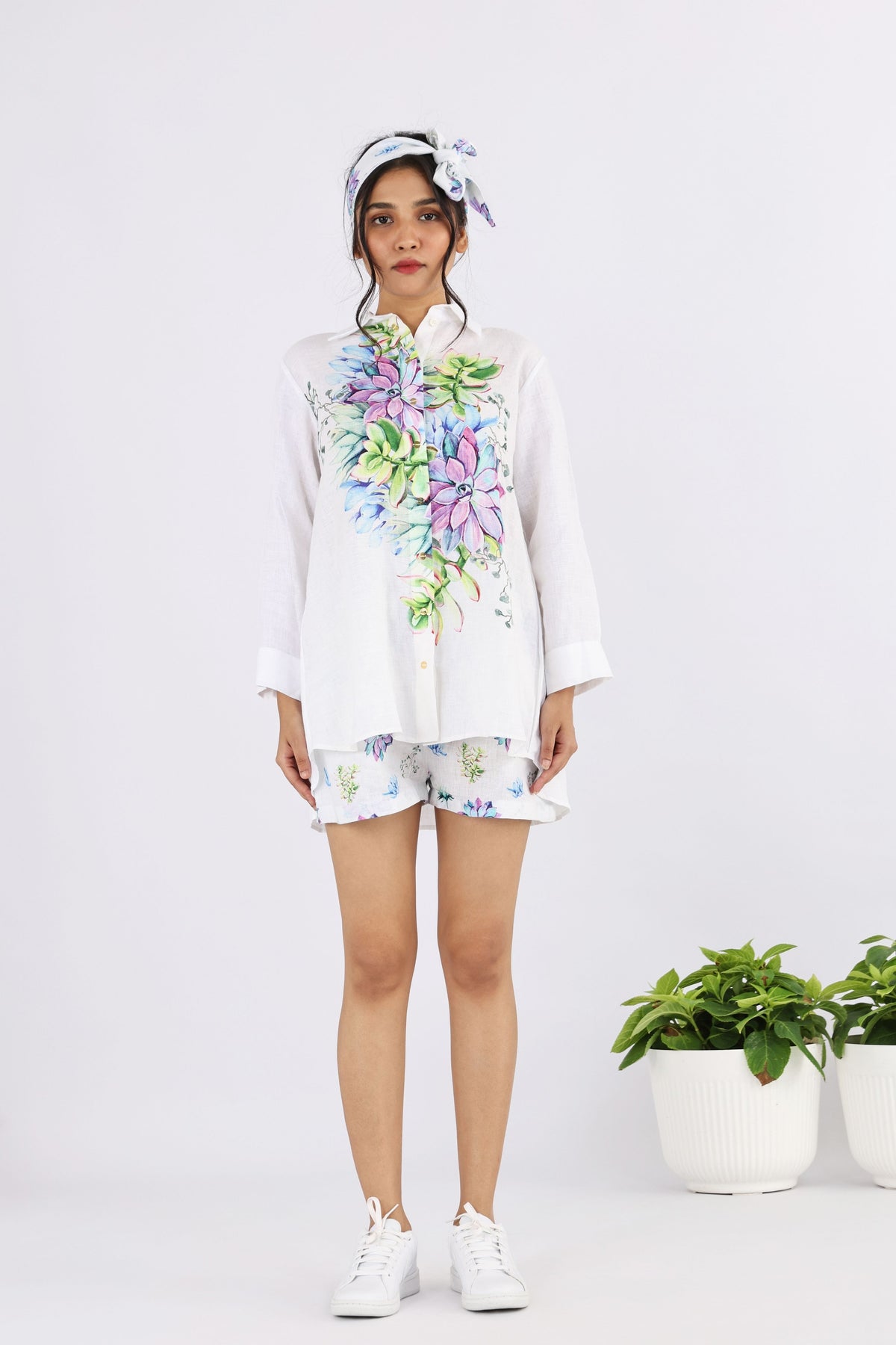 White Aureole Burst Shirt