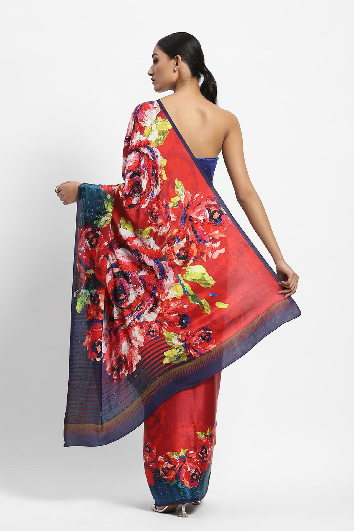 Summer Dragon Embelished Saree