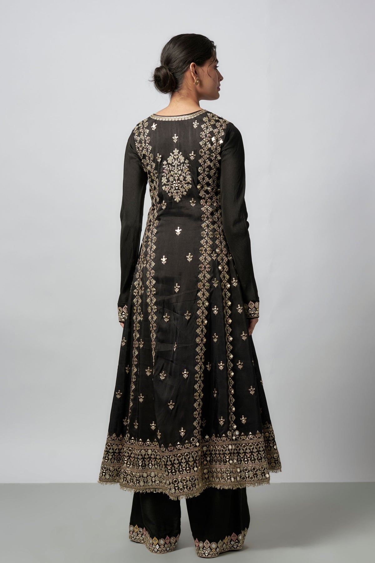 Black Amiha Anarkali Set