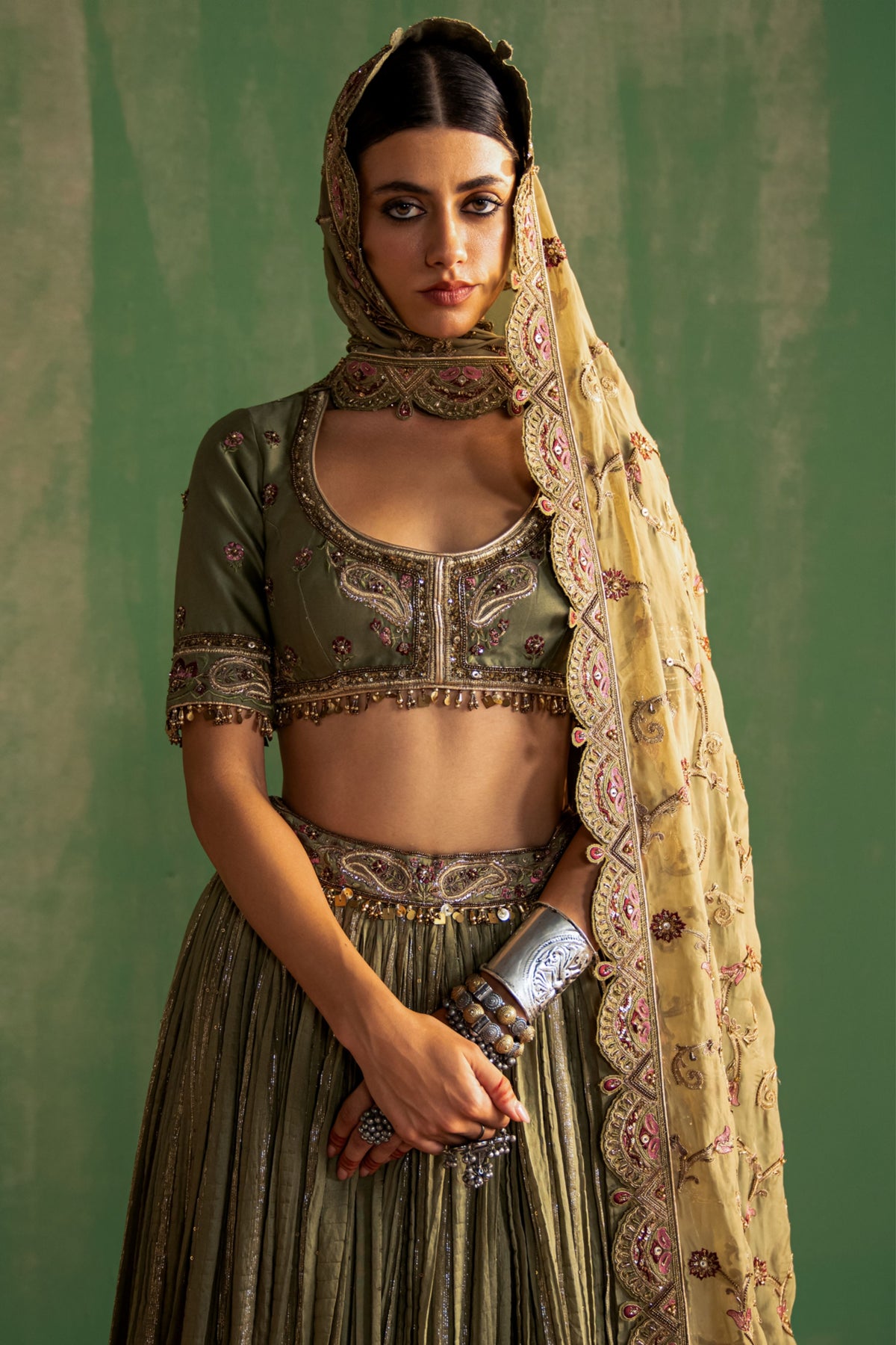 Ishira Chanderi Lehenga Set