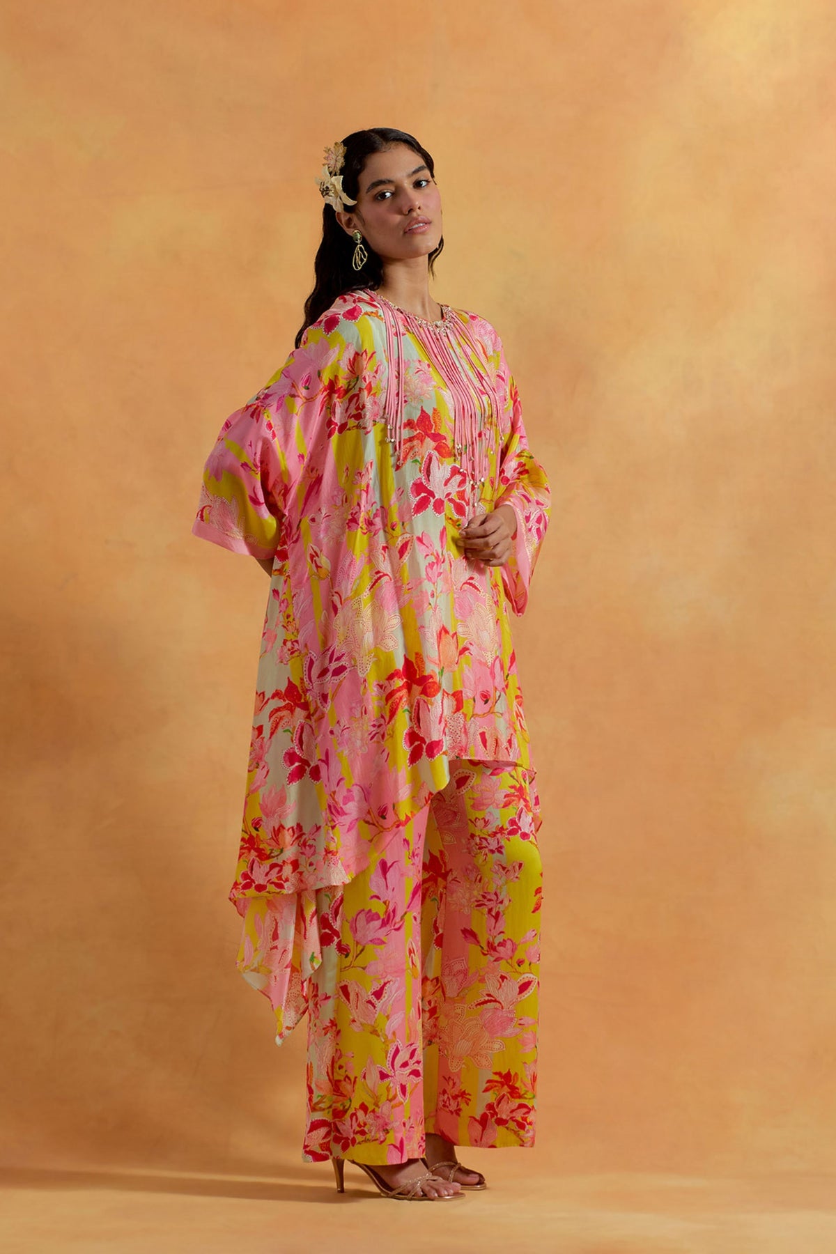 Peach Kaftan Set