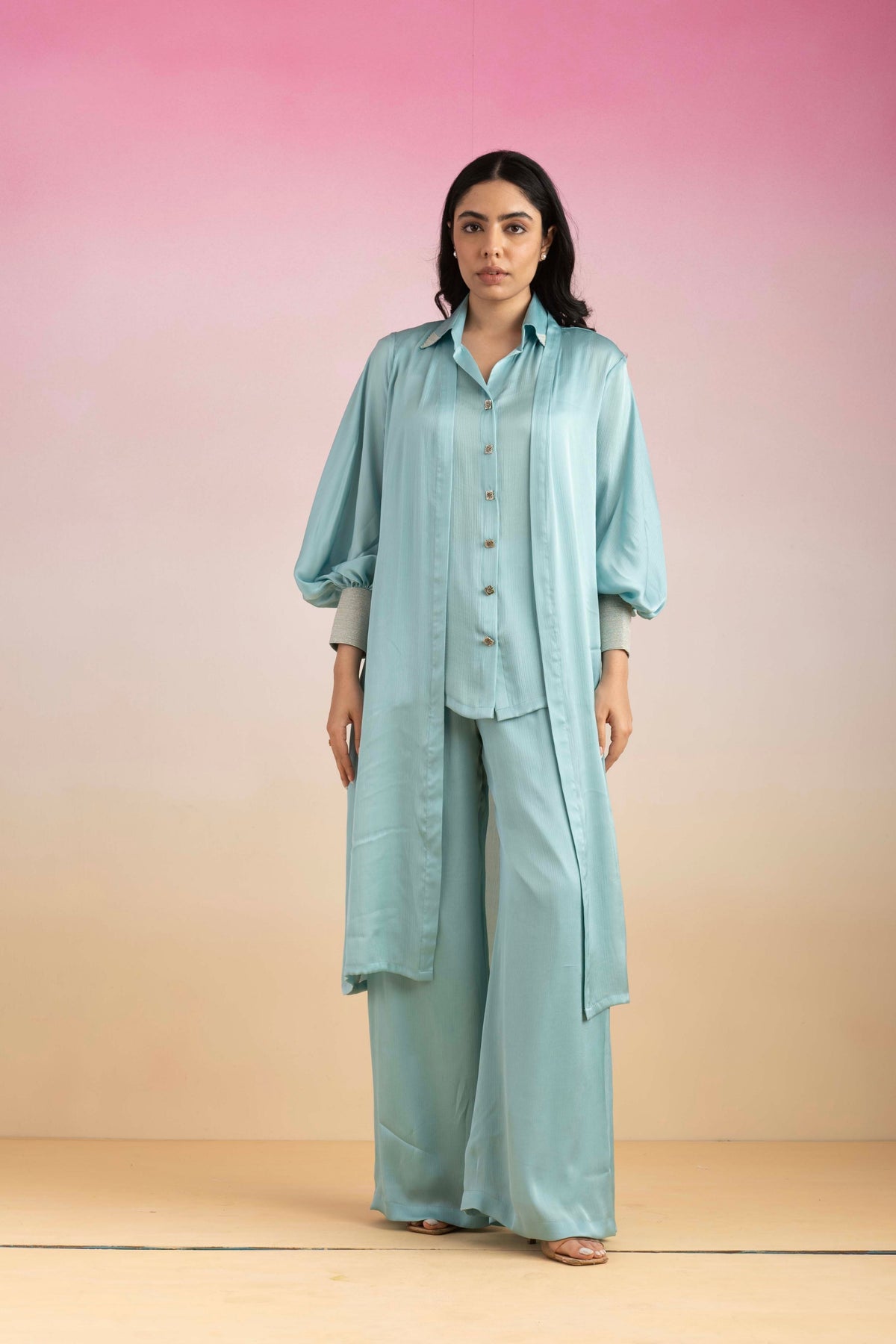 Kajal Sky Blue Co-Ord Set