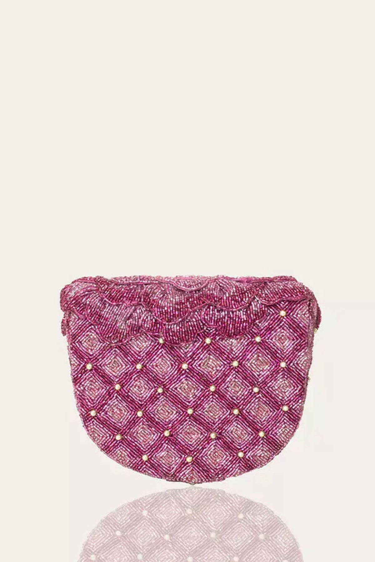 Coco Mini Beaded Sling - Rose