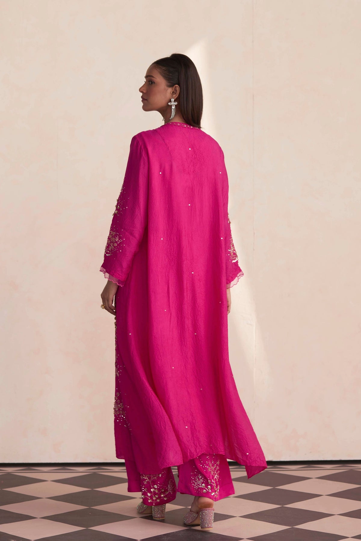 Magenta Kurta Set