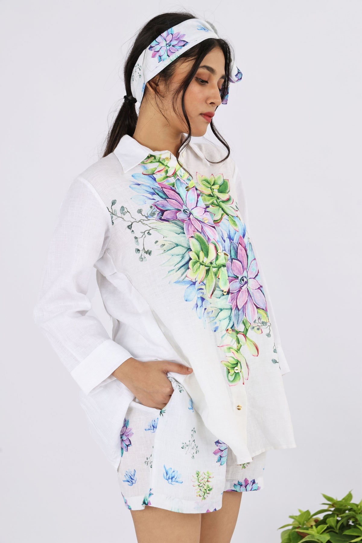 White Aureole Burst Shirt