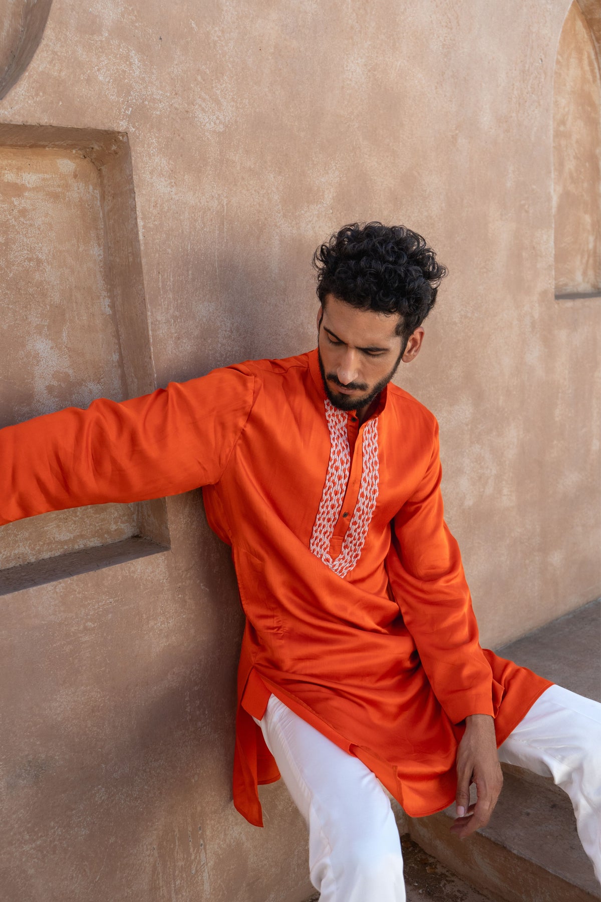 Orange-pink Co-ord Set