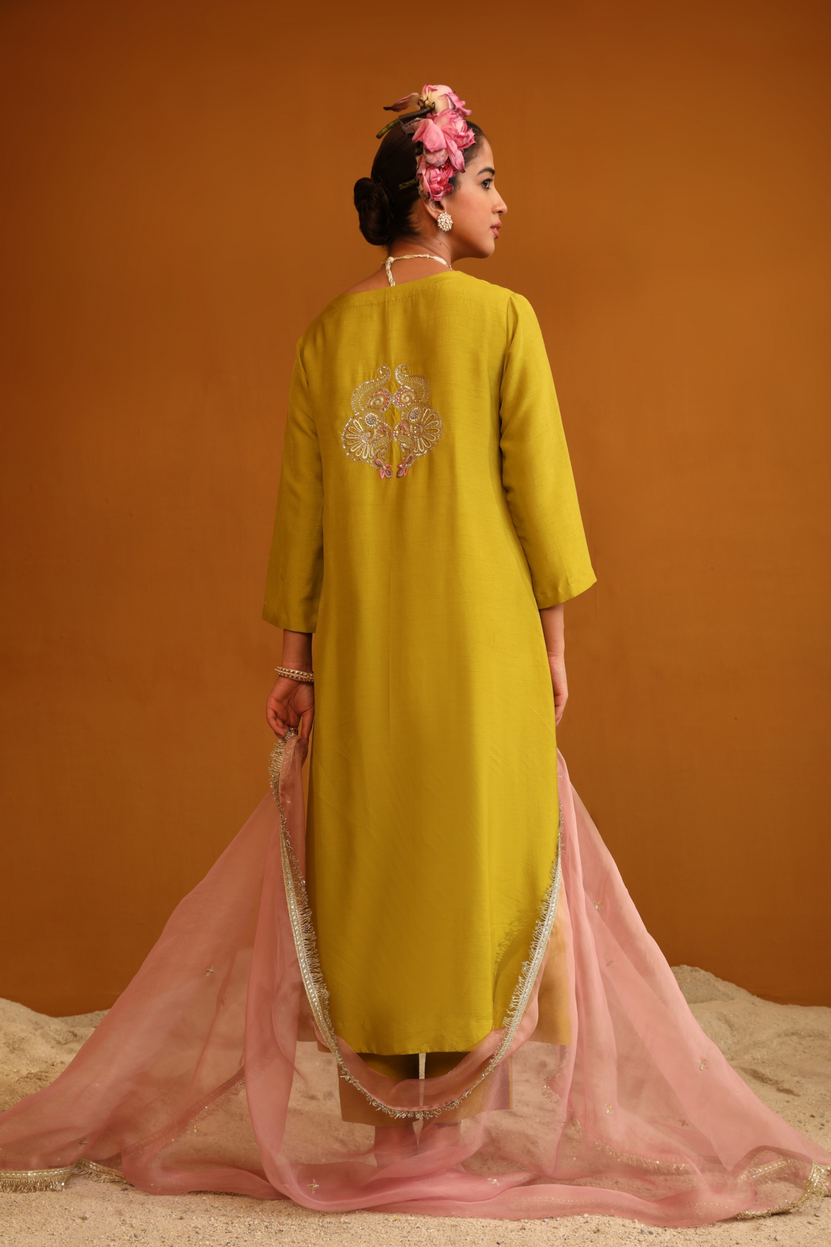 Firoza Pear Green Kurta Set