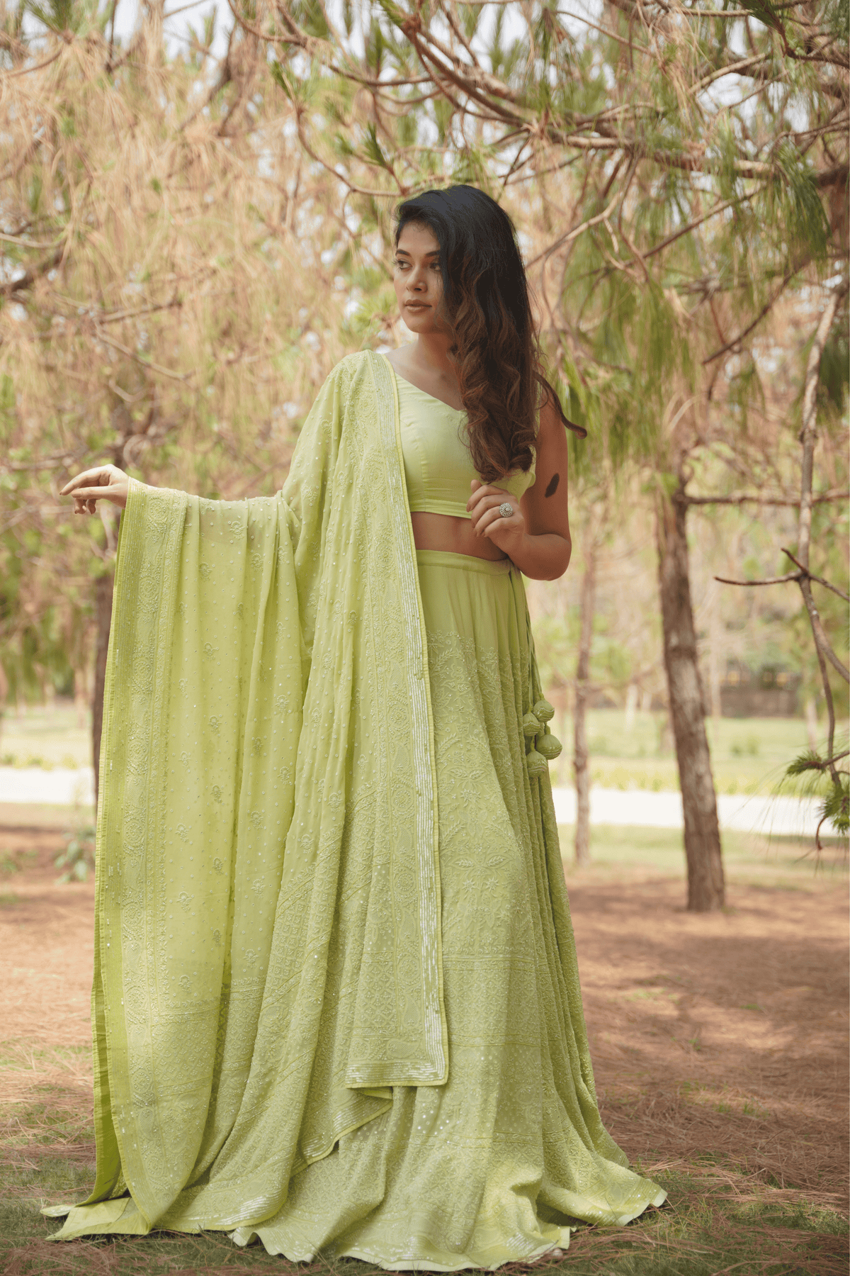 Mint Green Lehenga Set