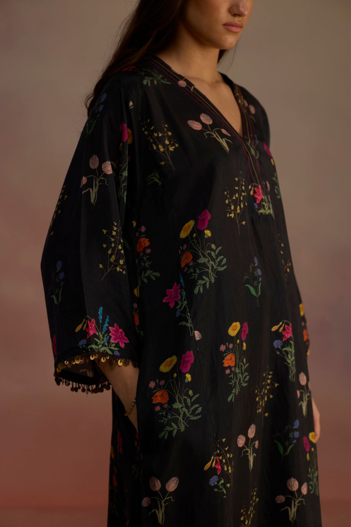 Zaira Long Black Kurta