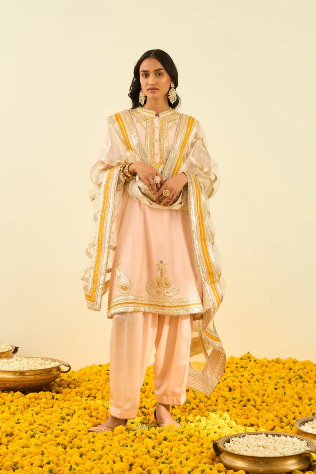 Sadirah rosepink kurta set