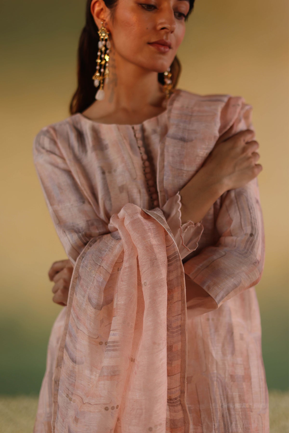 Sattva Pink Kurta Set