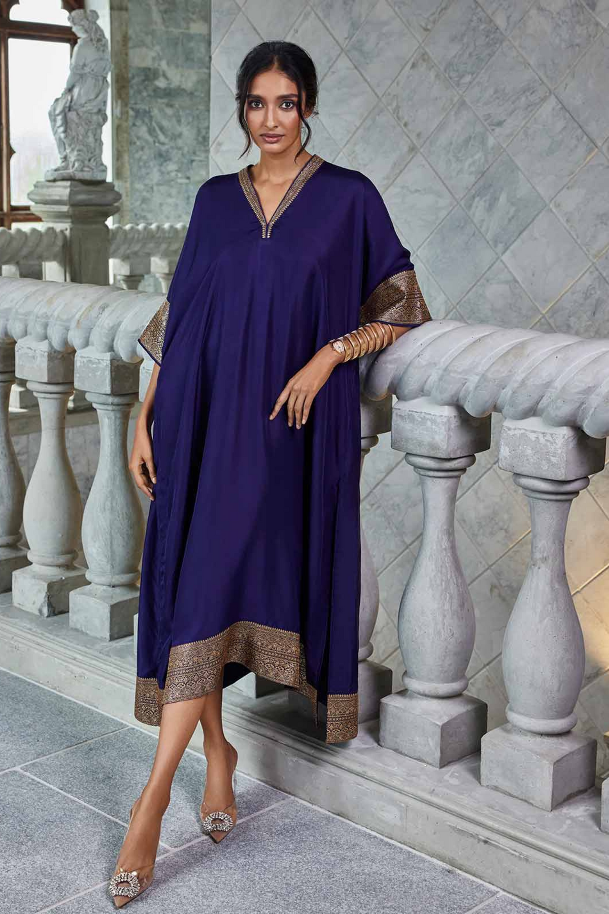 Kaftan with Benarasi Border