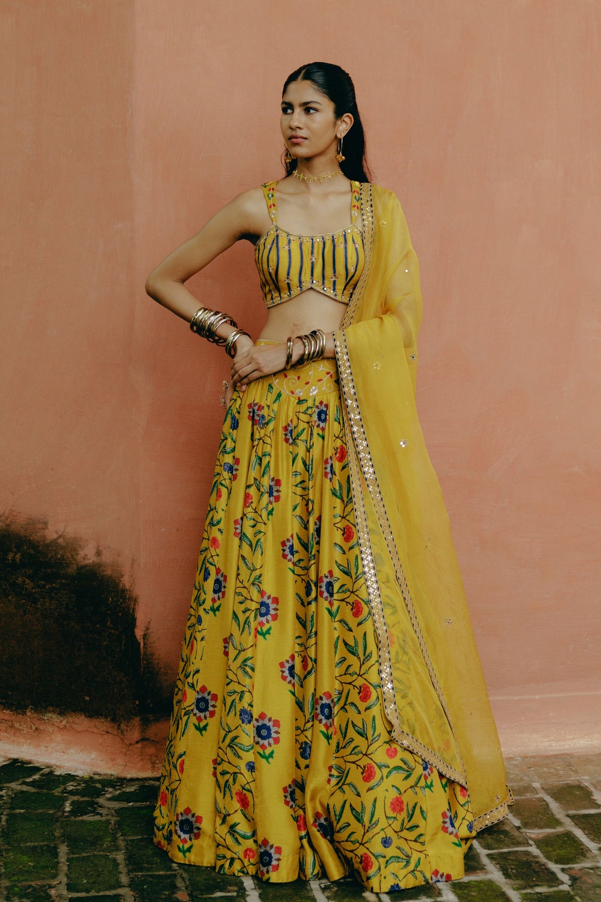 Sunflower Yellow Lehenga Set