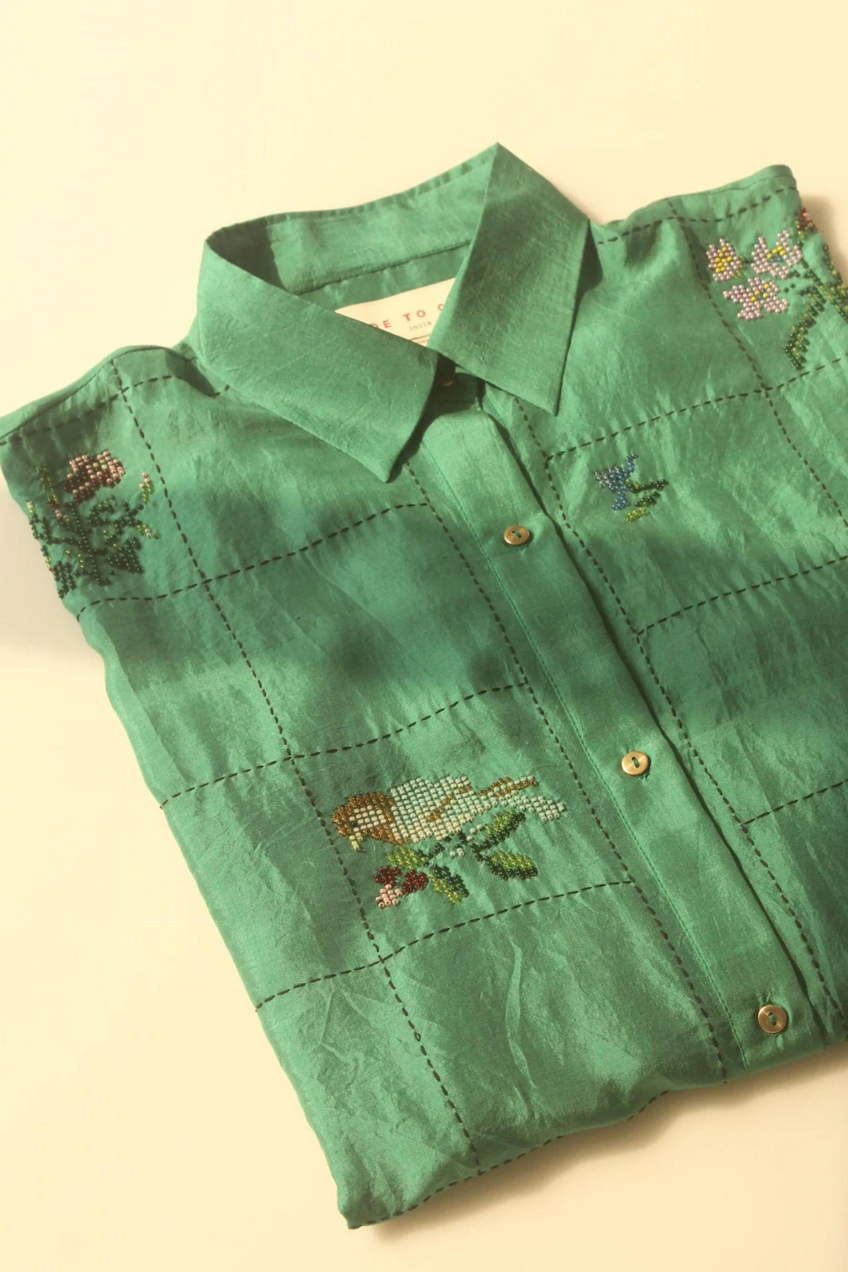 Jaipur Dreams Green Shirt