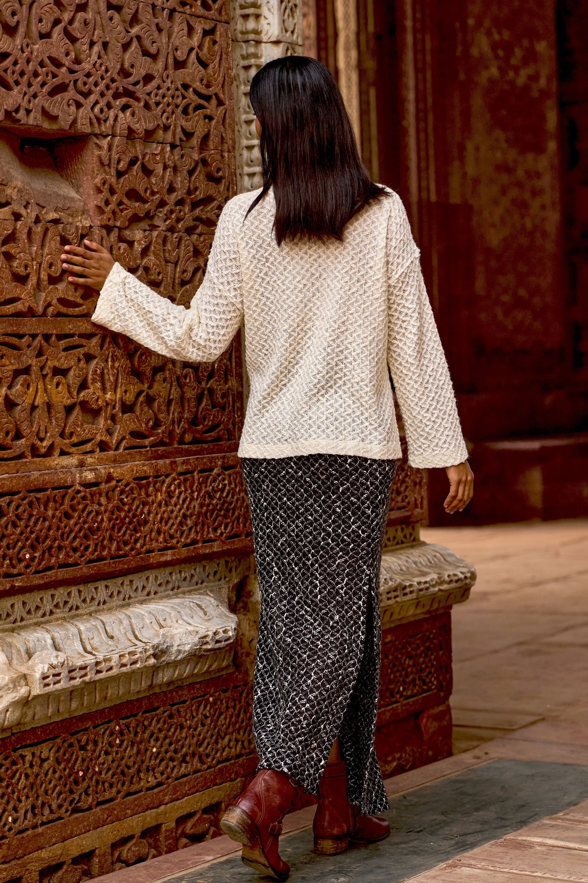 Ivory Knitted Top