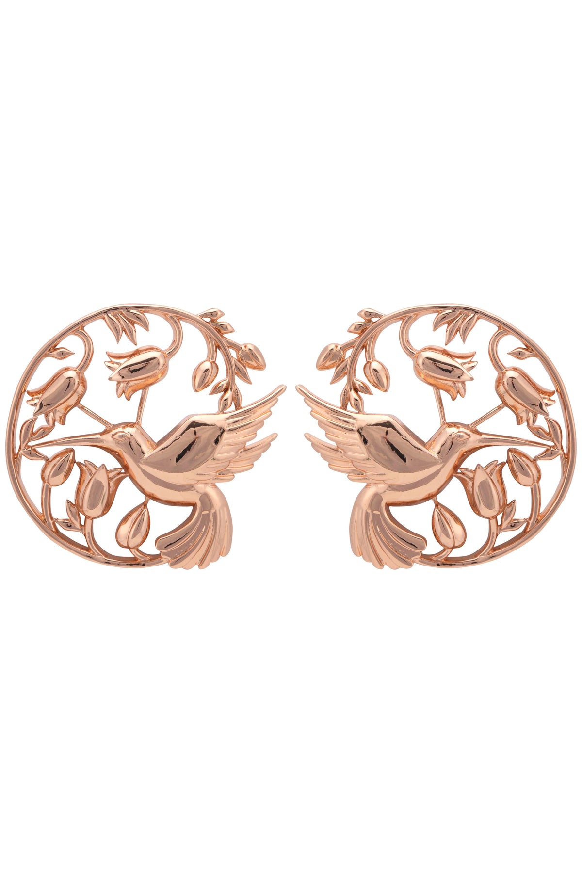 Rose gold piece of paradise earrings