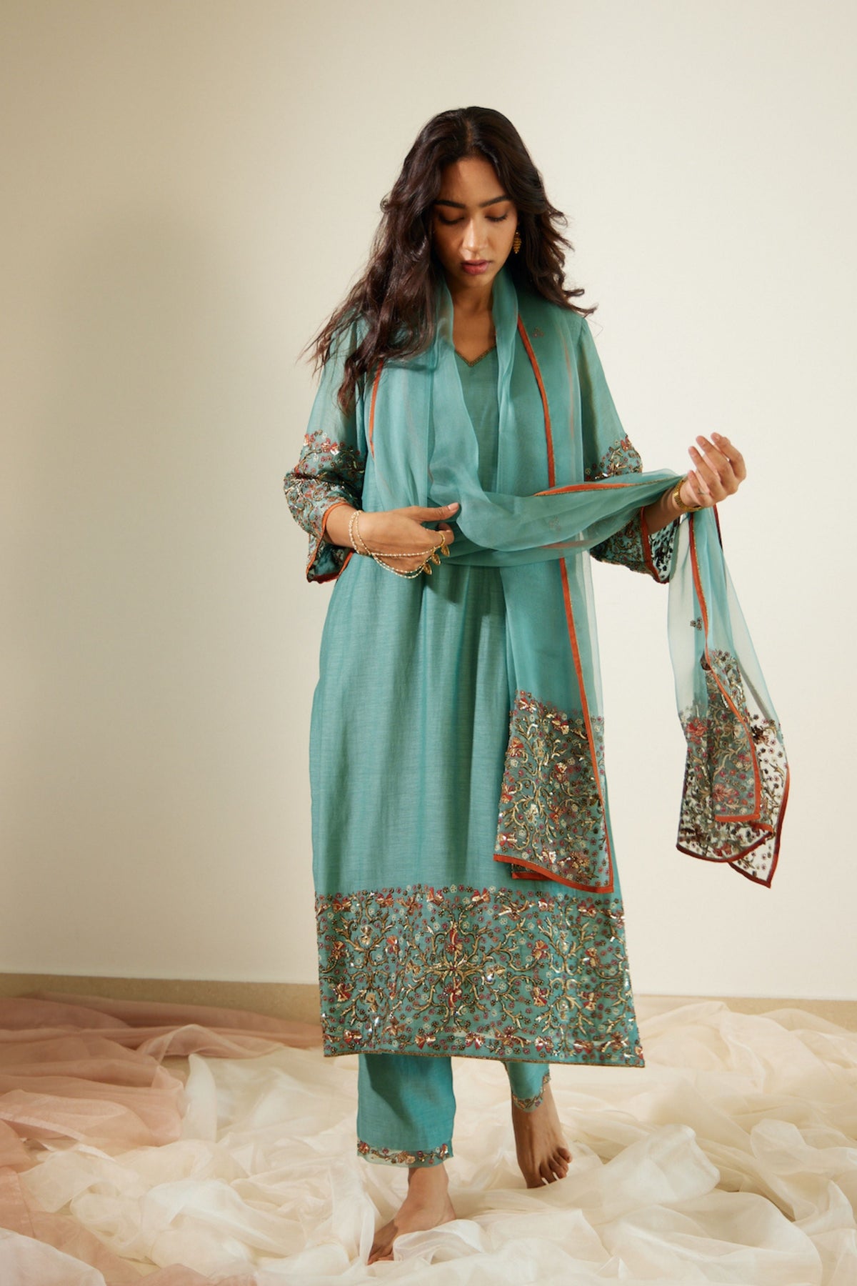 Blue Gulaal Dupatta