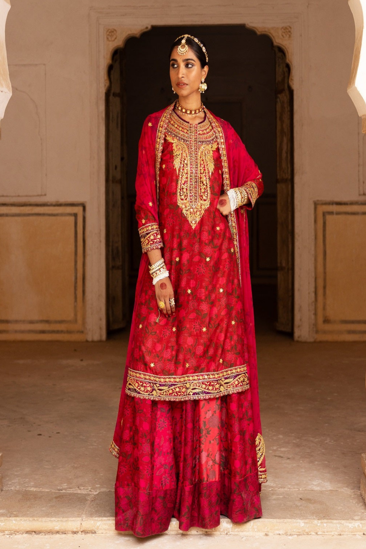 Signature Raw Silk Bridal Sharara