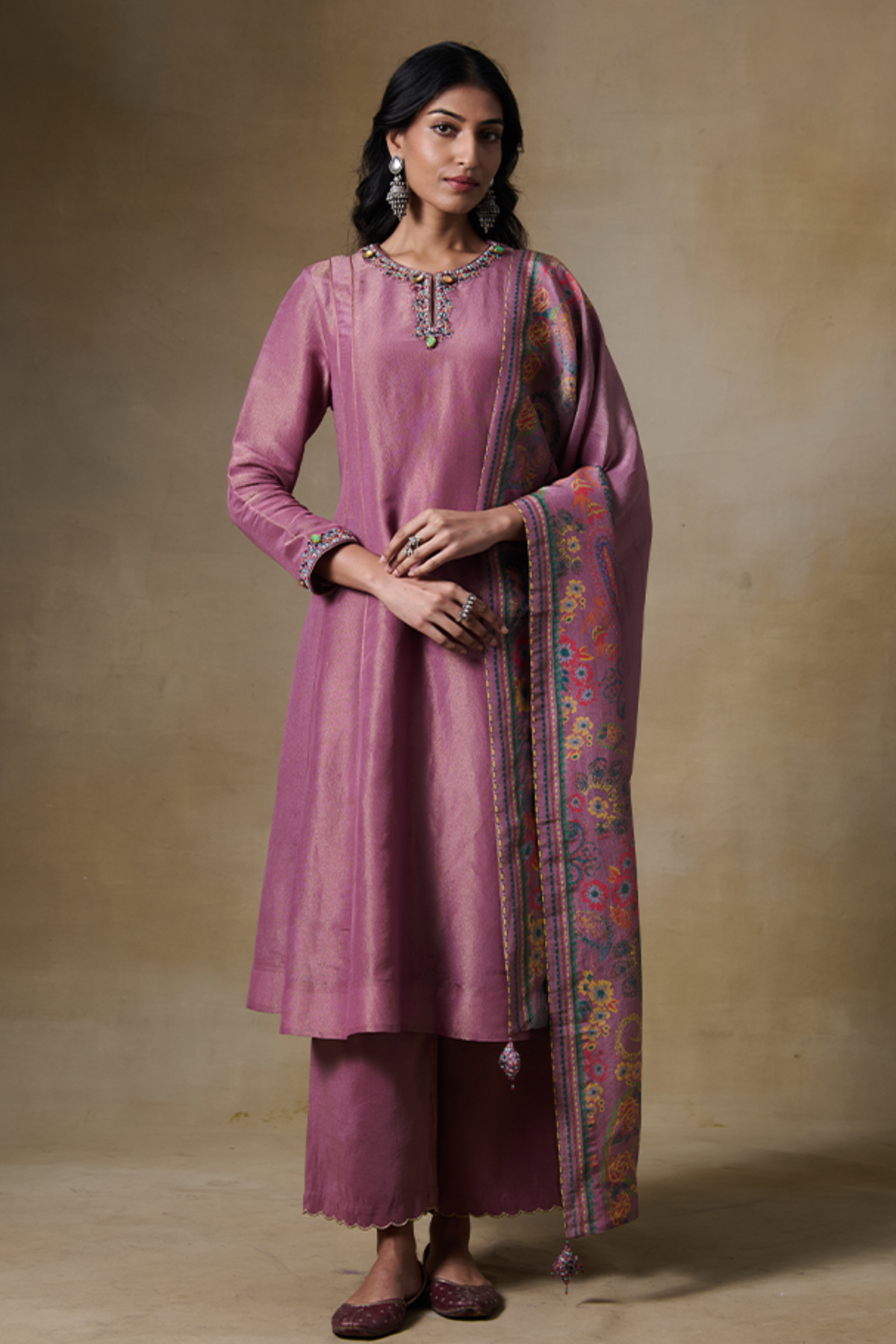 Farima Kurta Set in Pink