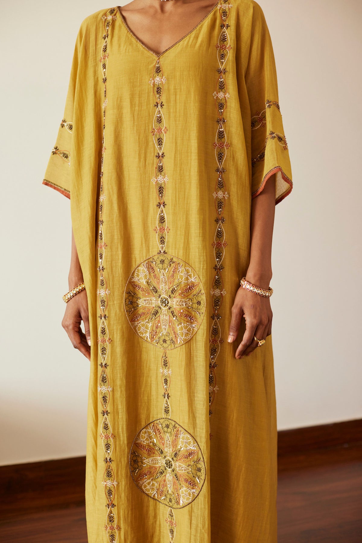 Yellow Uday Kaftan