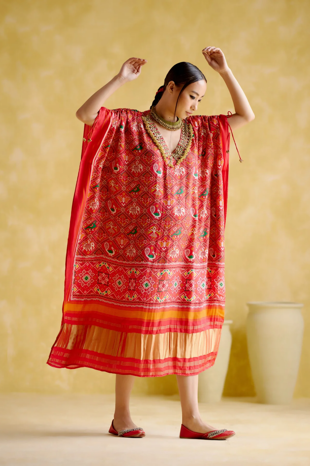 Advaita Red Kaftan