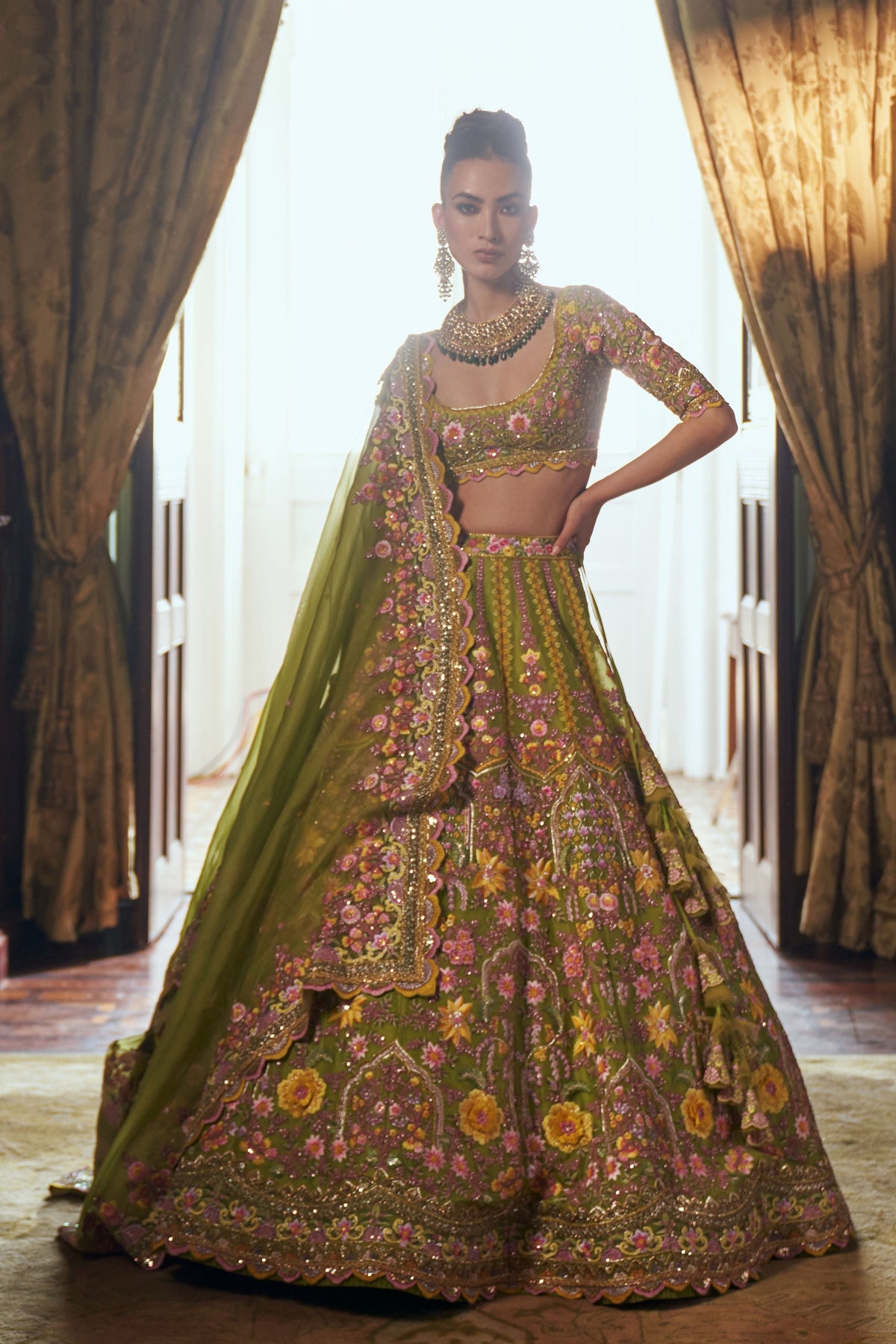 Gladiolus Lehenga Set