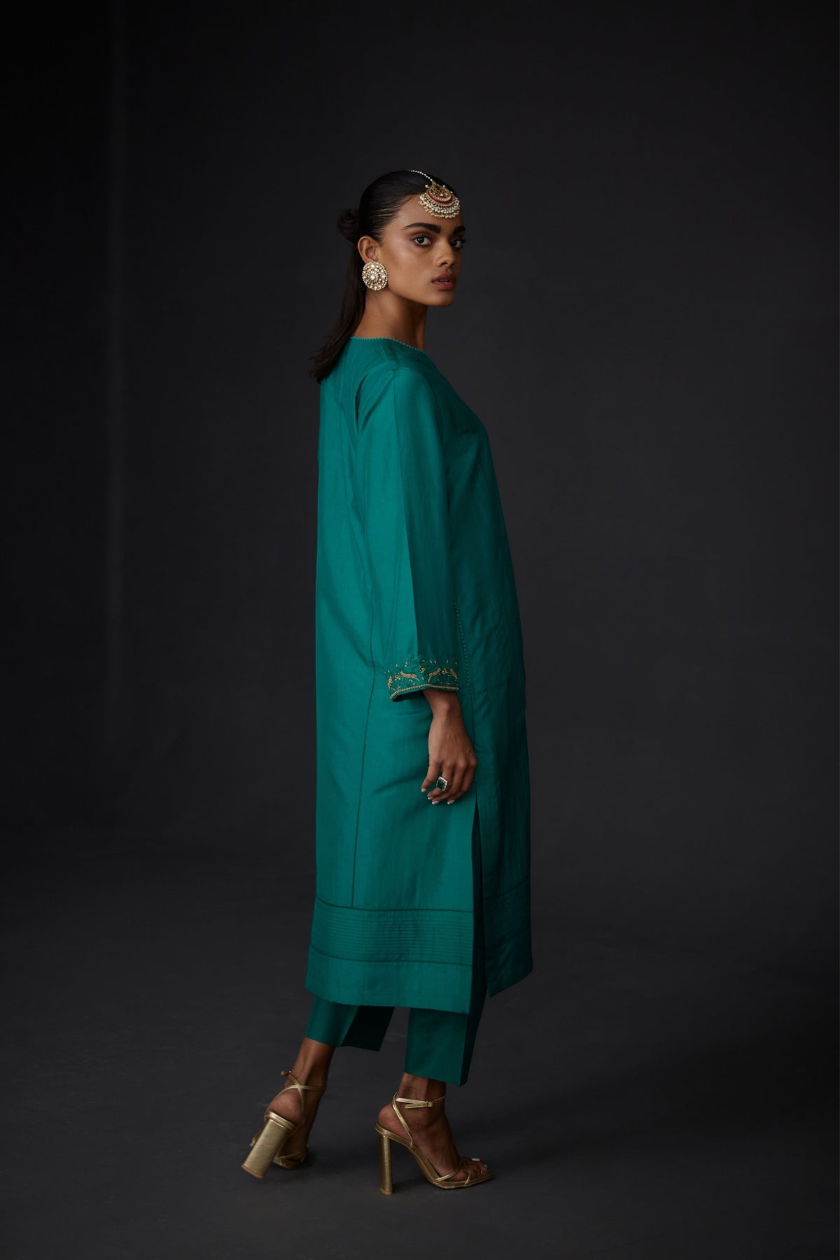 Embroidered Tunic With Trouser