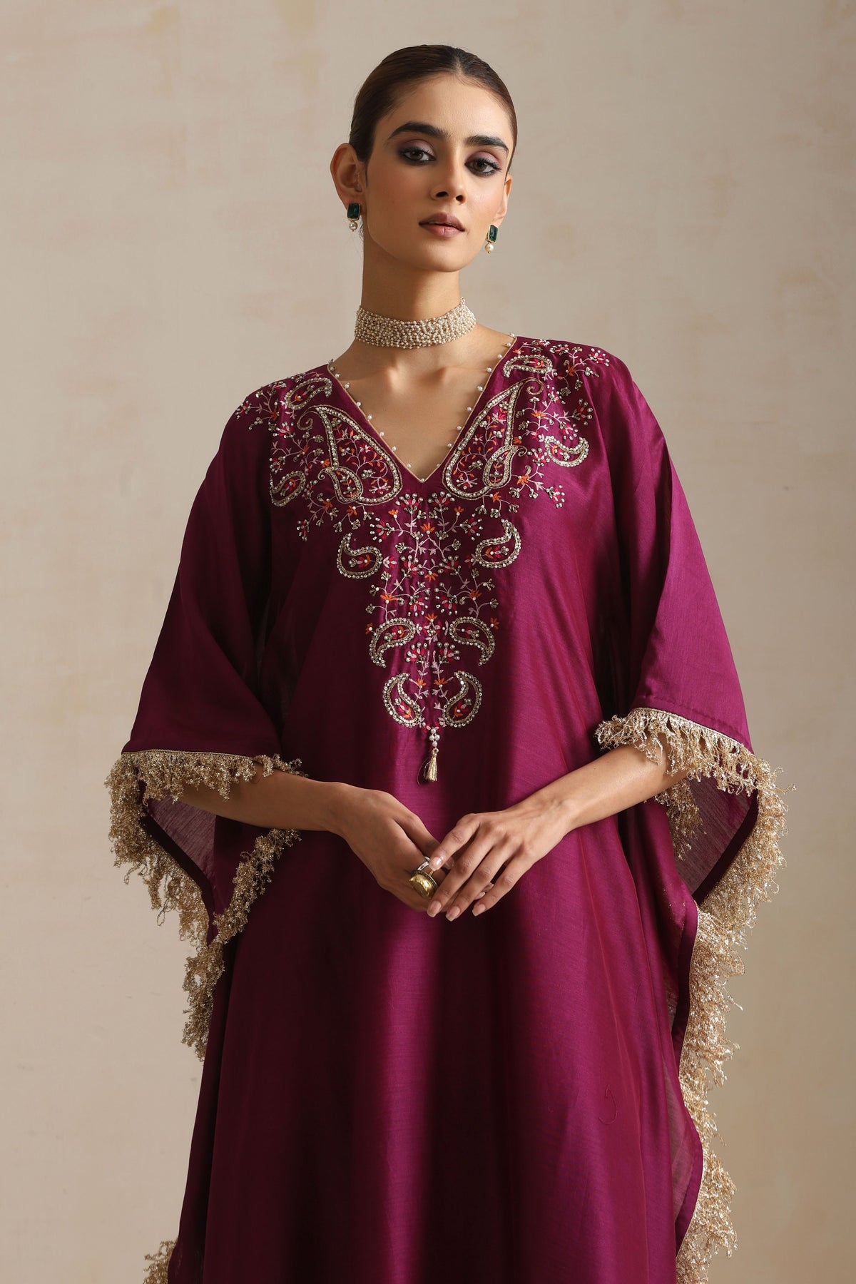 Aubergine Zara Kaftan Set