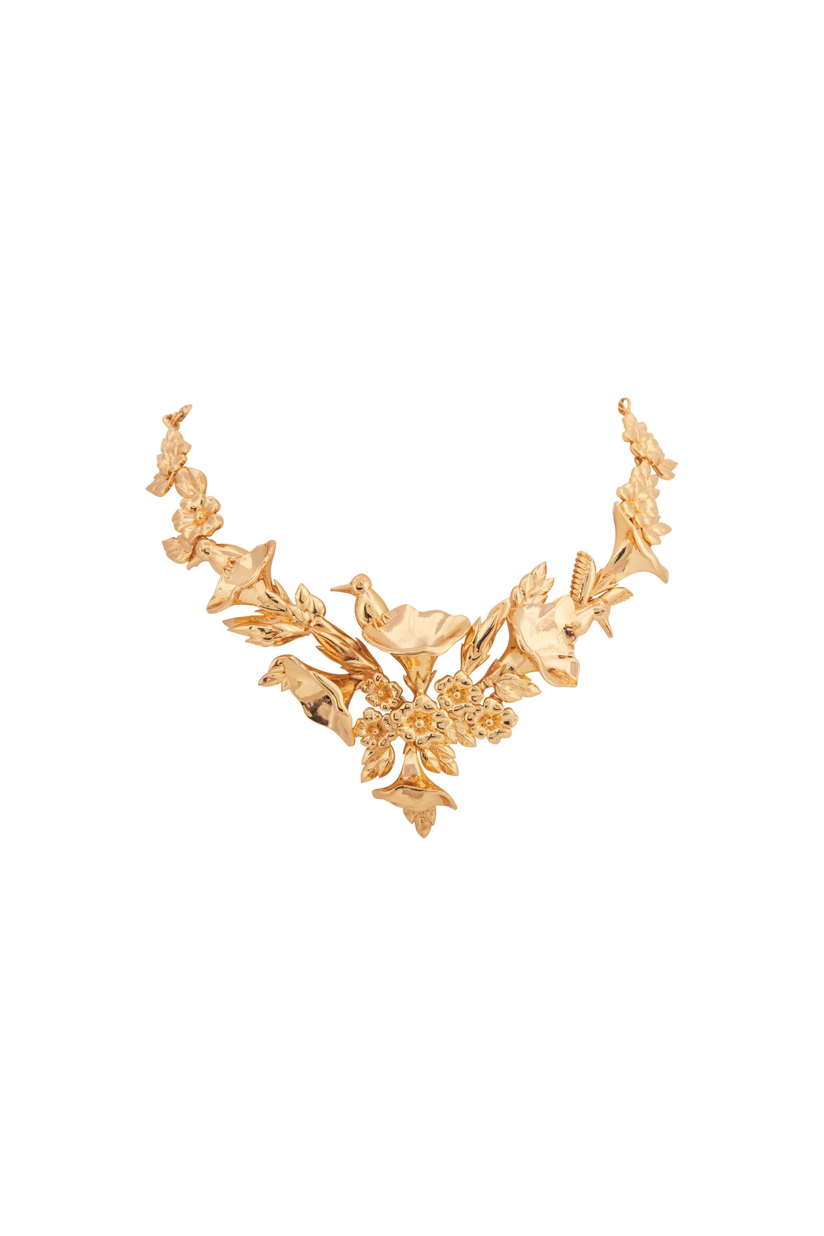 Yellow gold sylva necklace