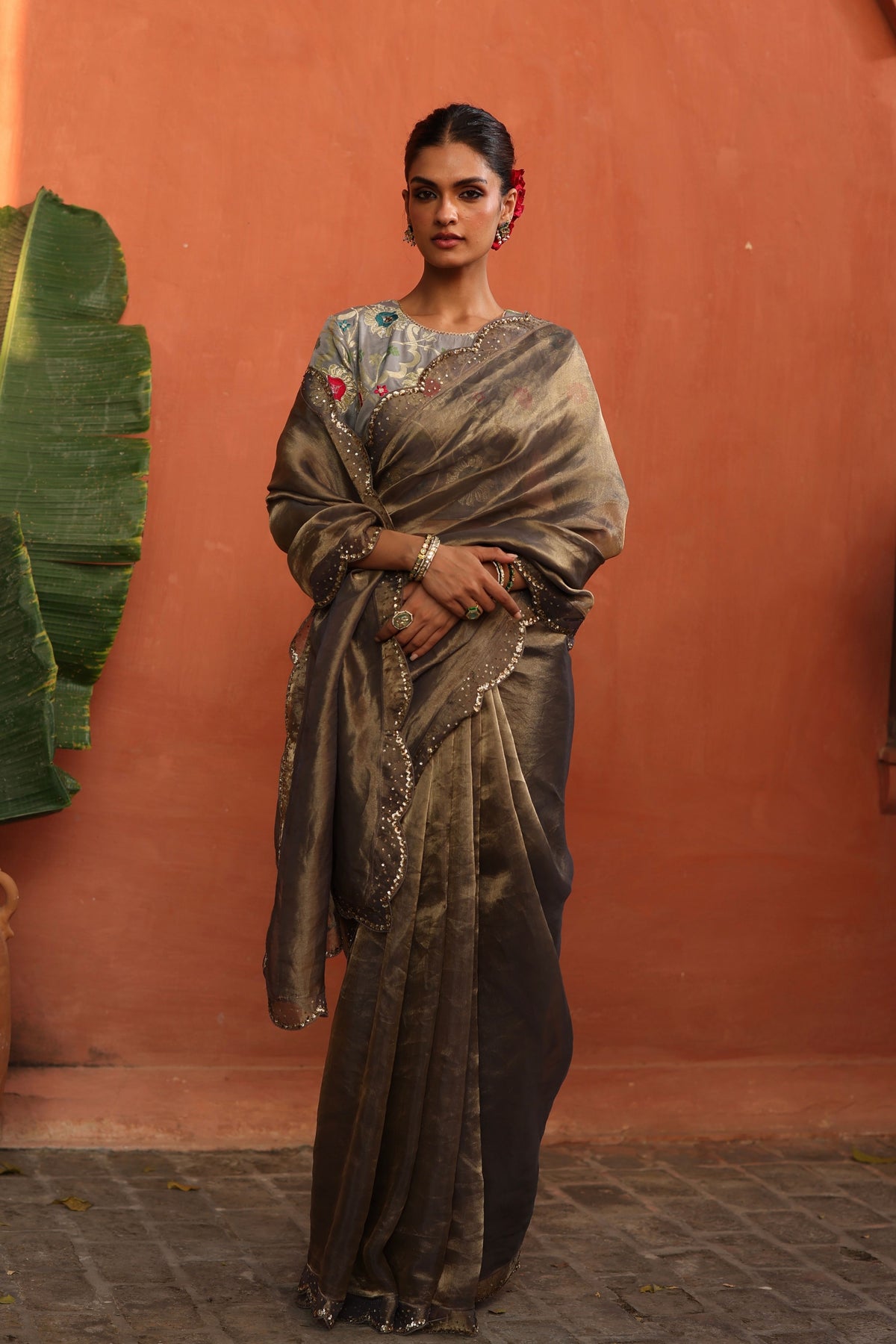 Grey Gulkand Saree