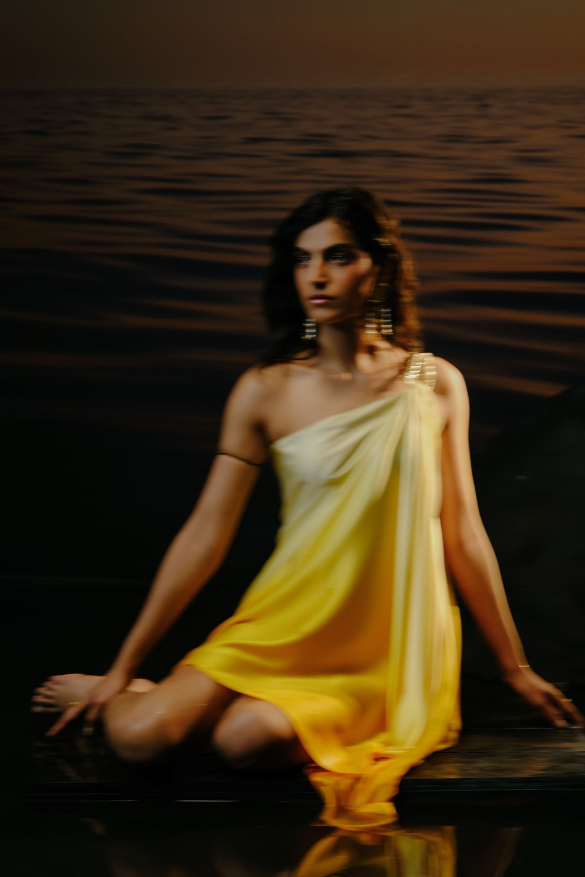 Cordelia Yellow Ombre Dress