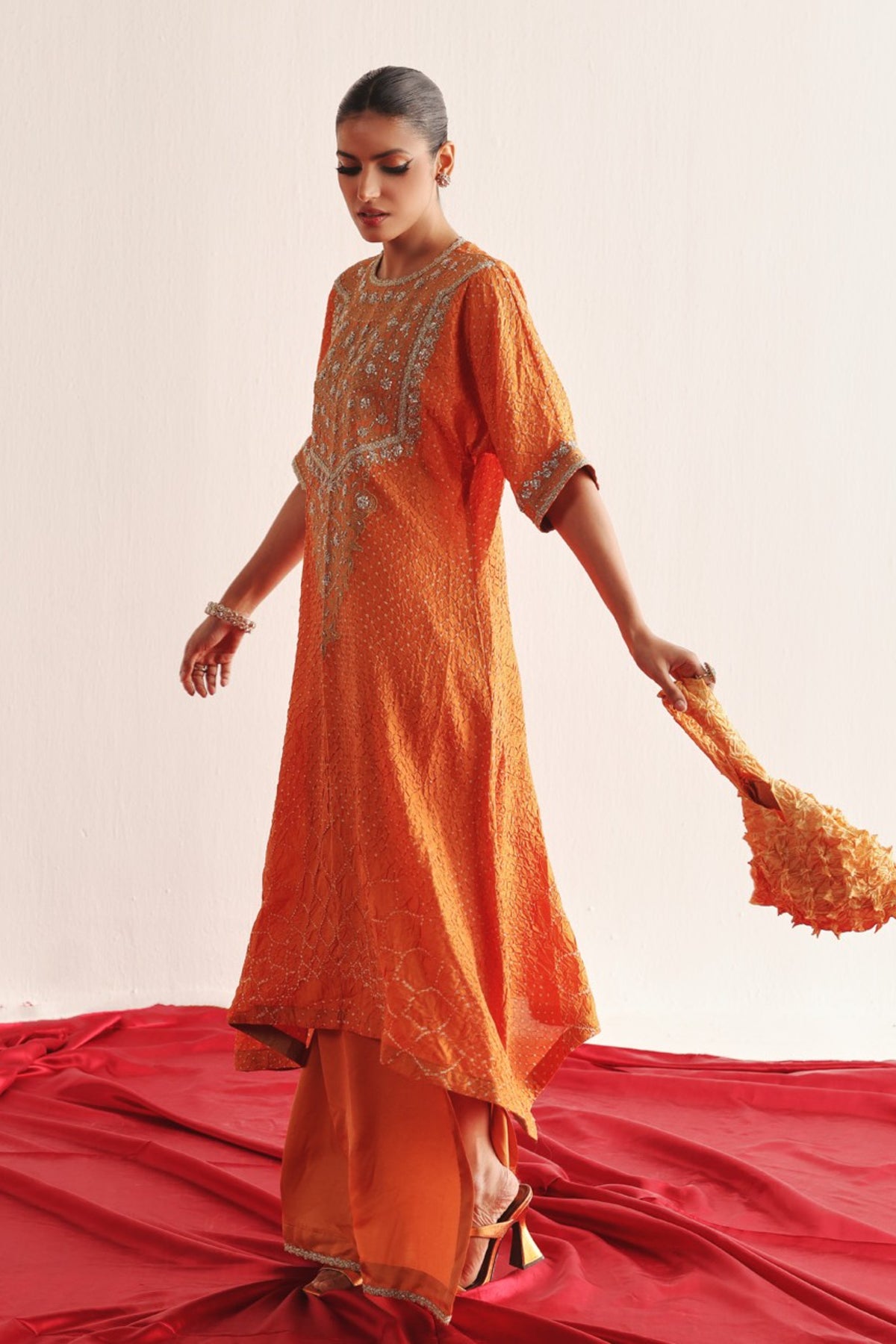 Mandarin Long Kaftan Kurta