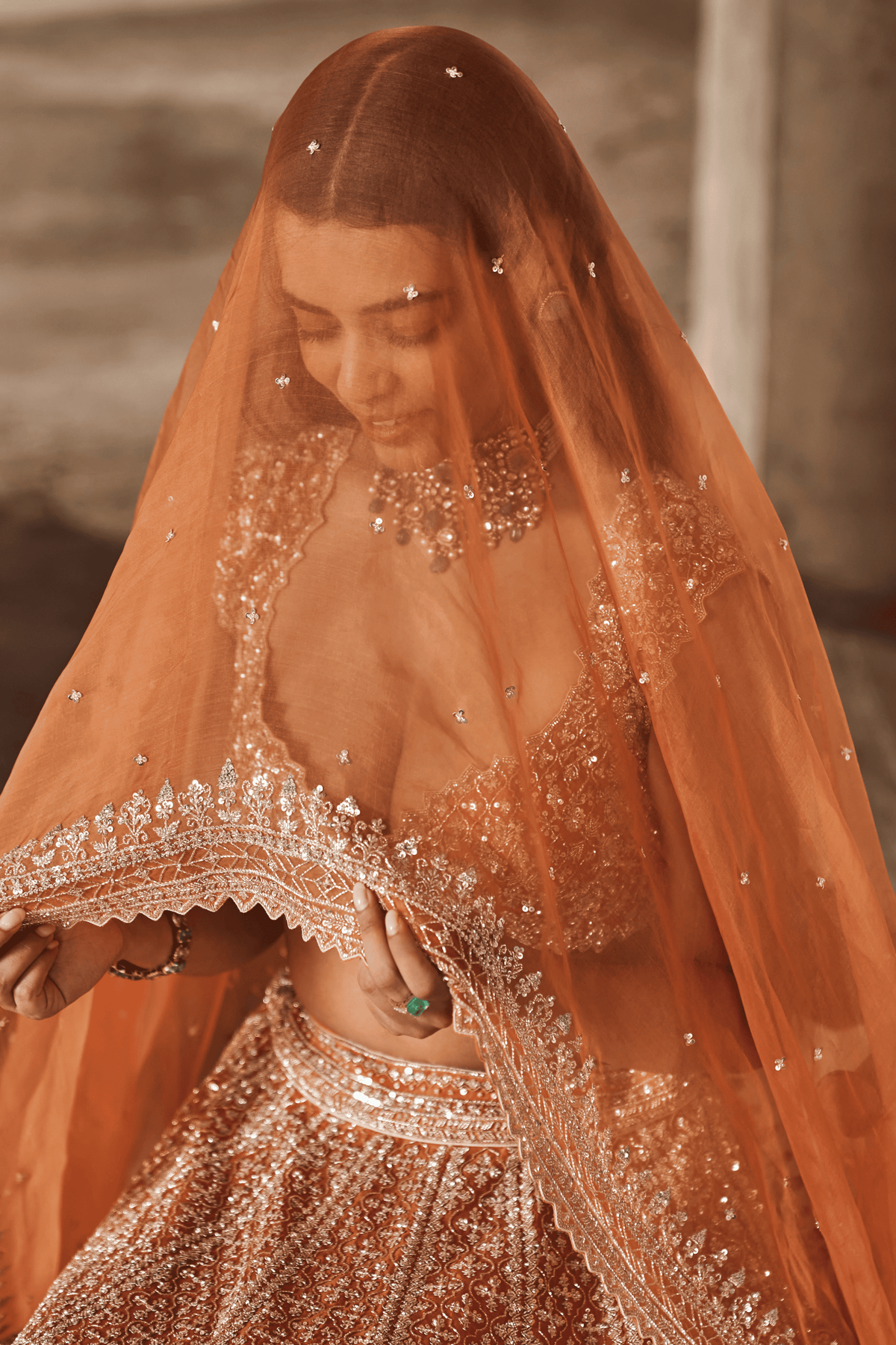 Orange Leela Lehenga Set