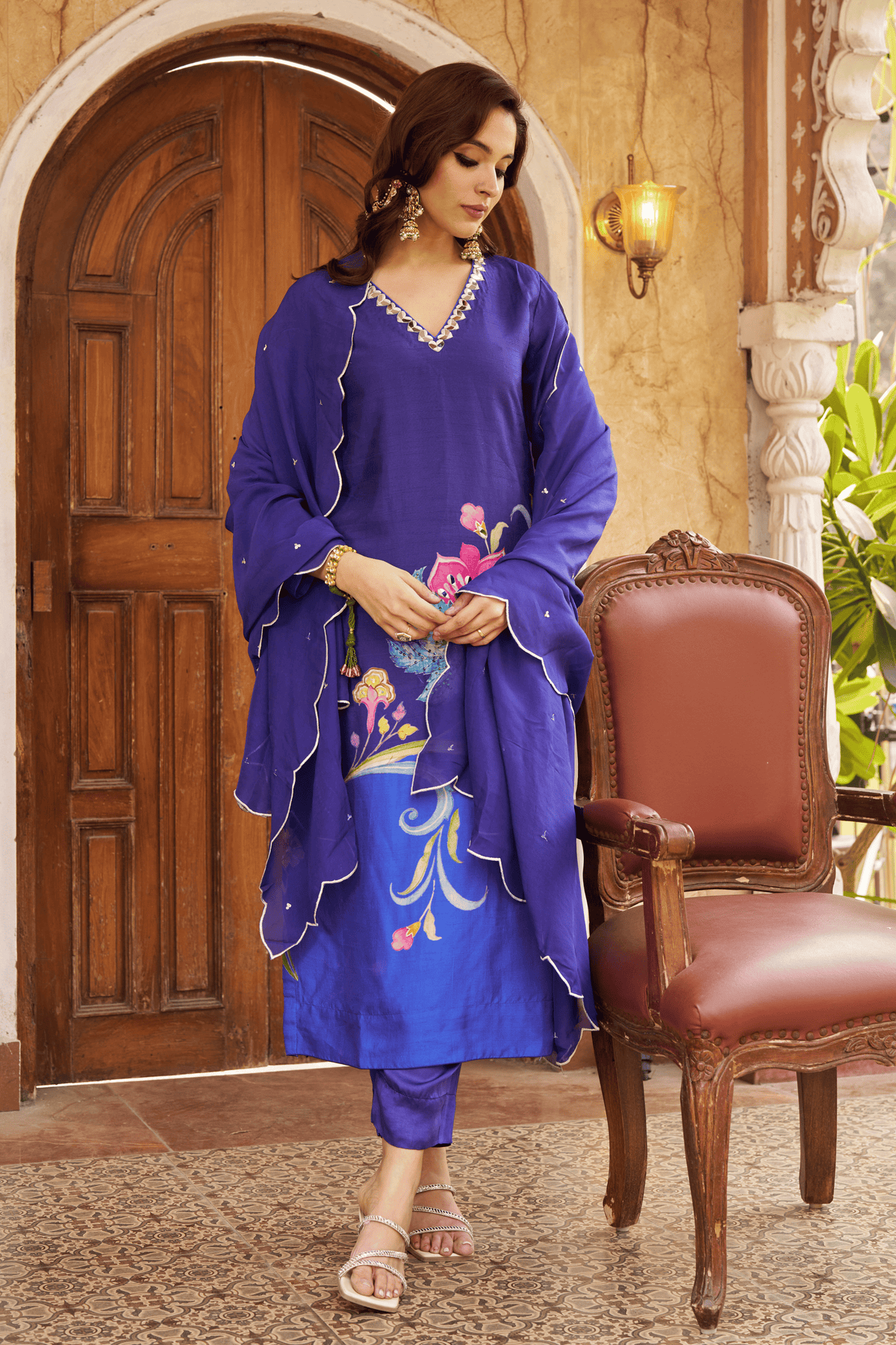 Nayaab Blue Kurta Set