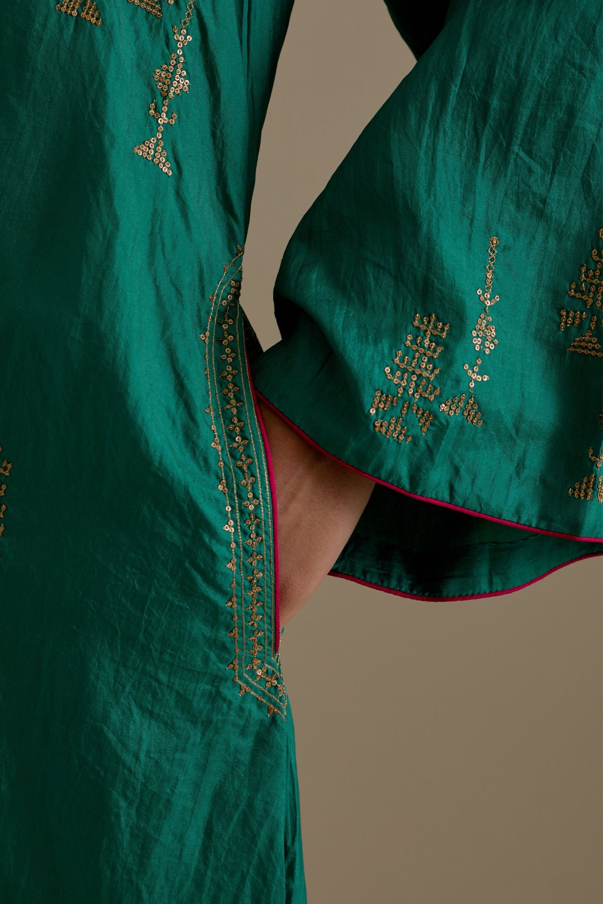 Persian Green Short Kurta Set