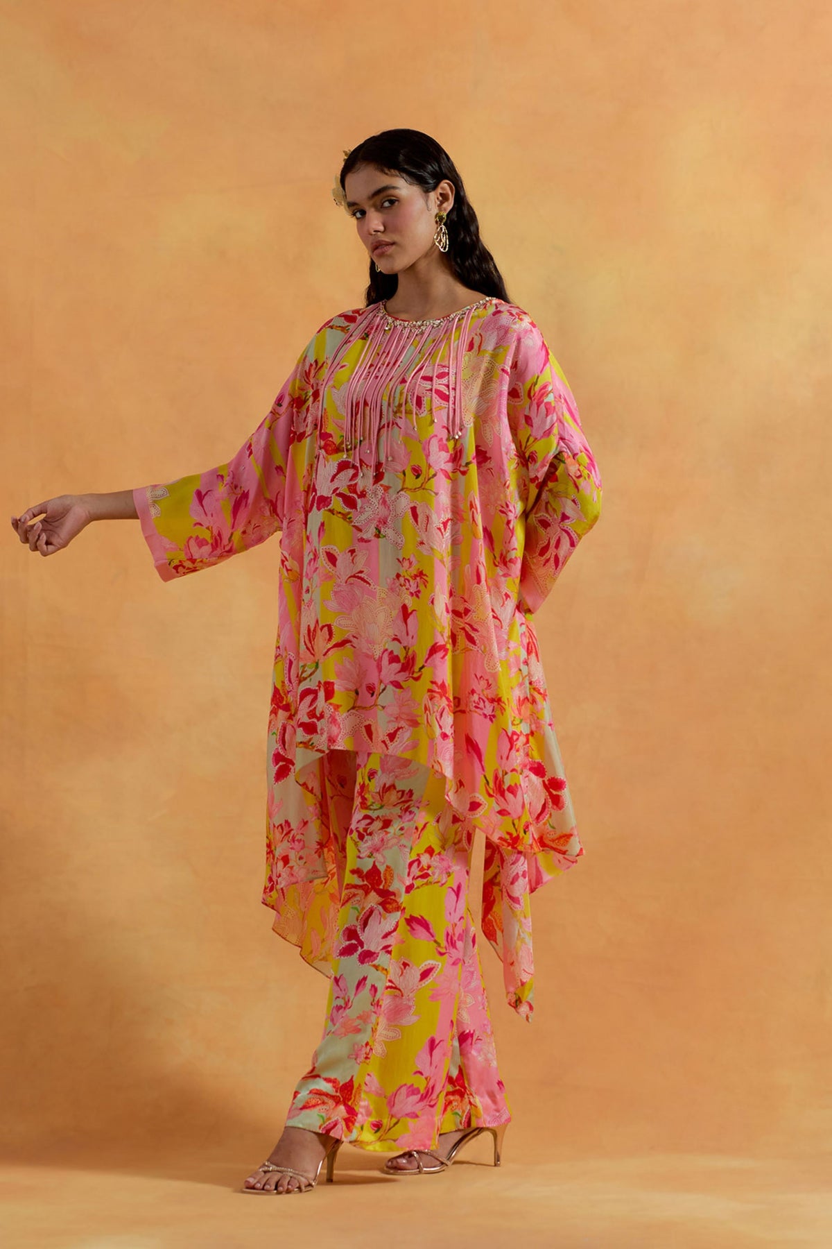 Peach Kaftan Set