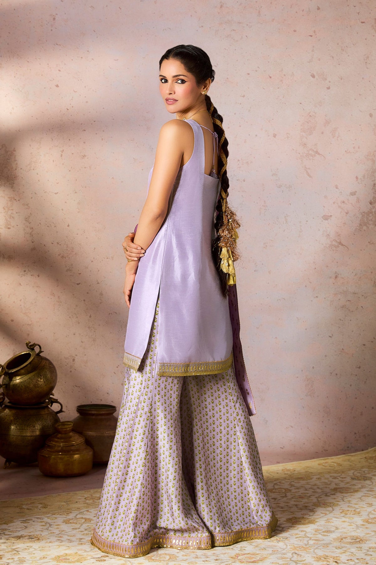 Lilac Pixie Dust Sharara Set