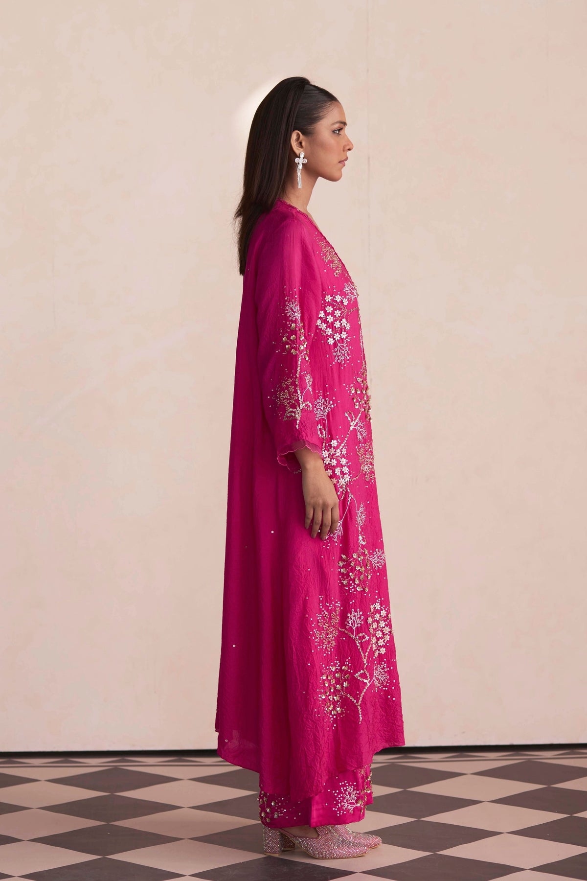 Magenta Kurta Set