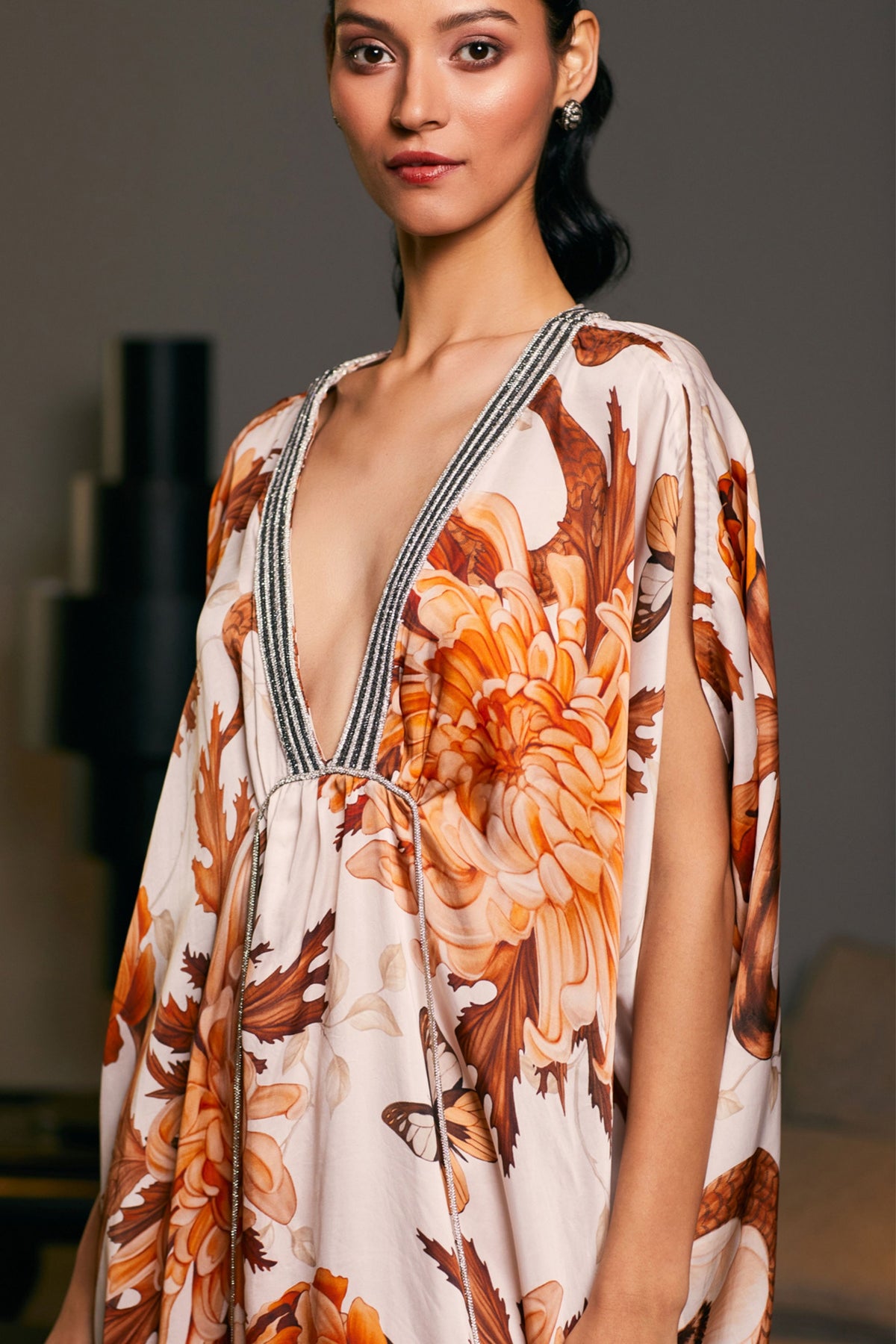 Snake Printed Rope Kaftan