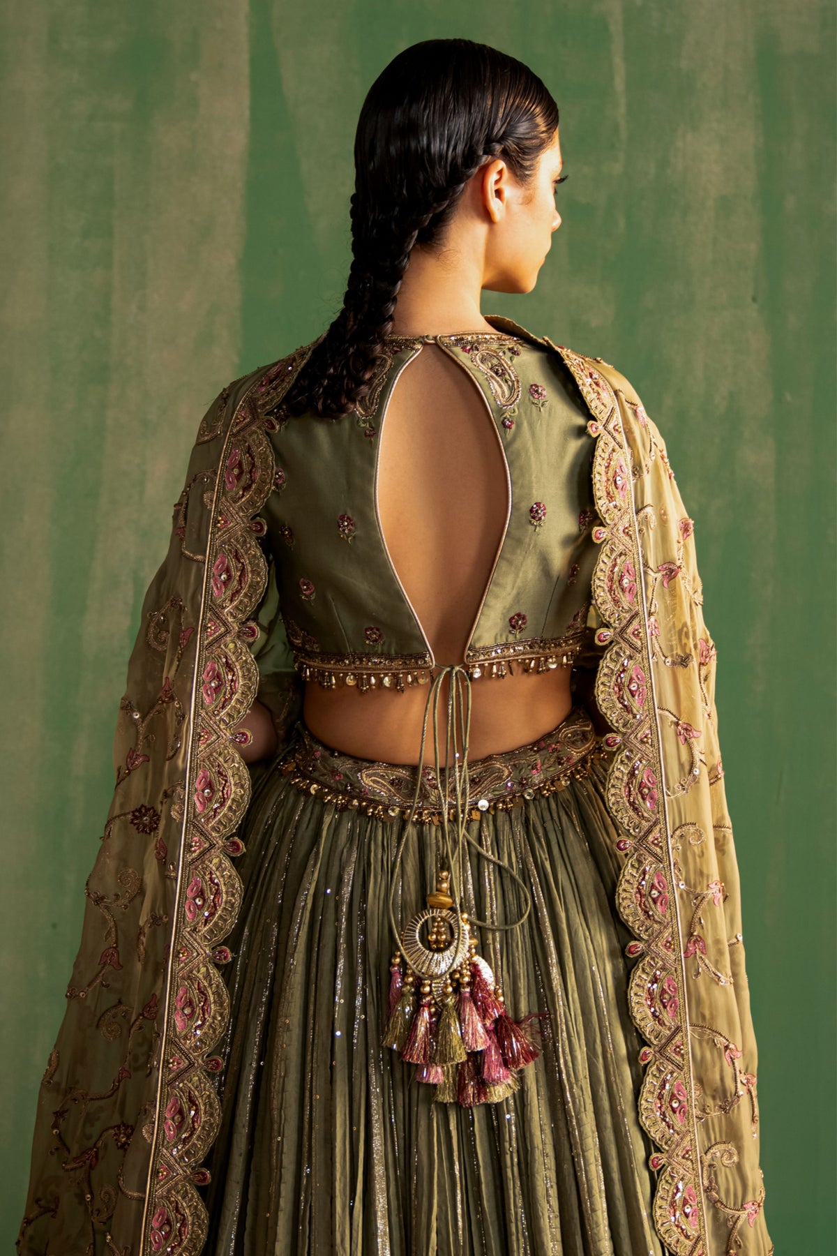 Ishira Chanderi Lehenga Set