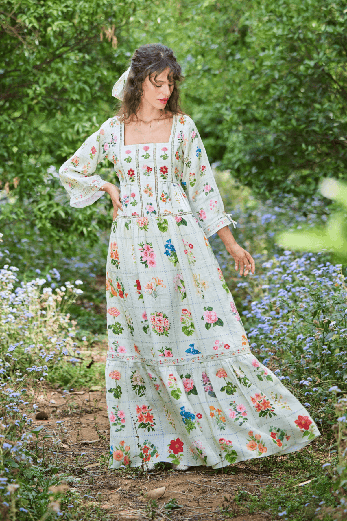 Floria Green Maxi Dress