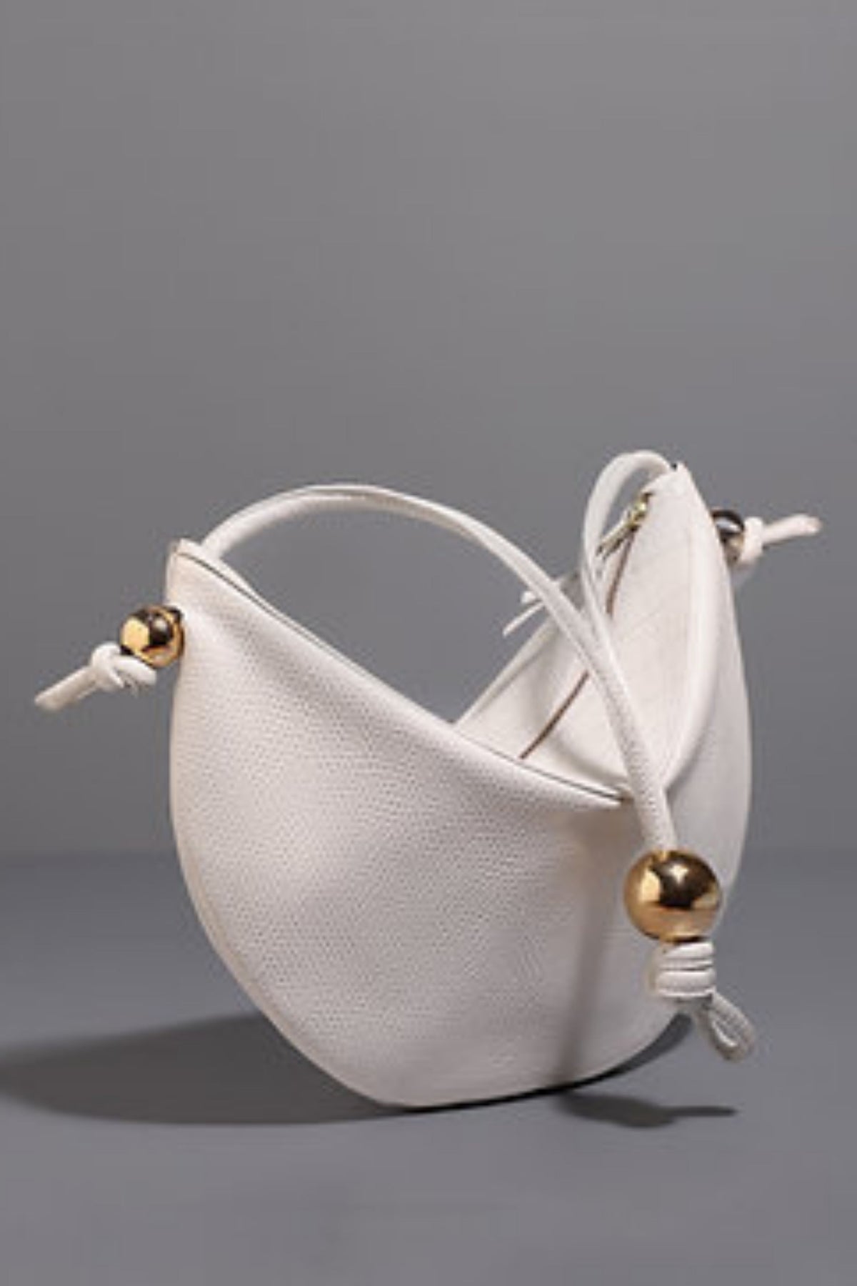 White Quilted Pouch Bag