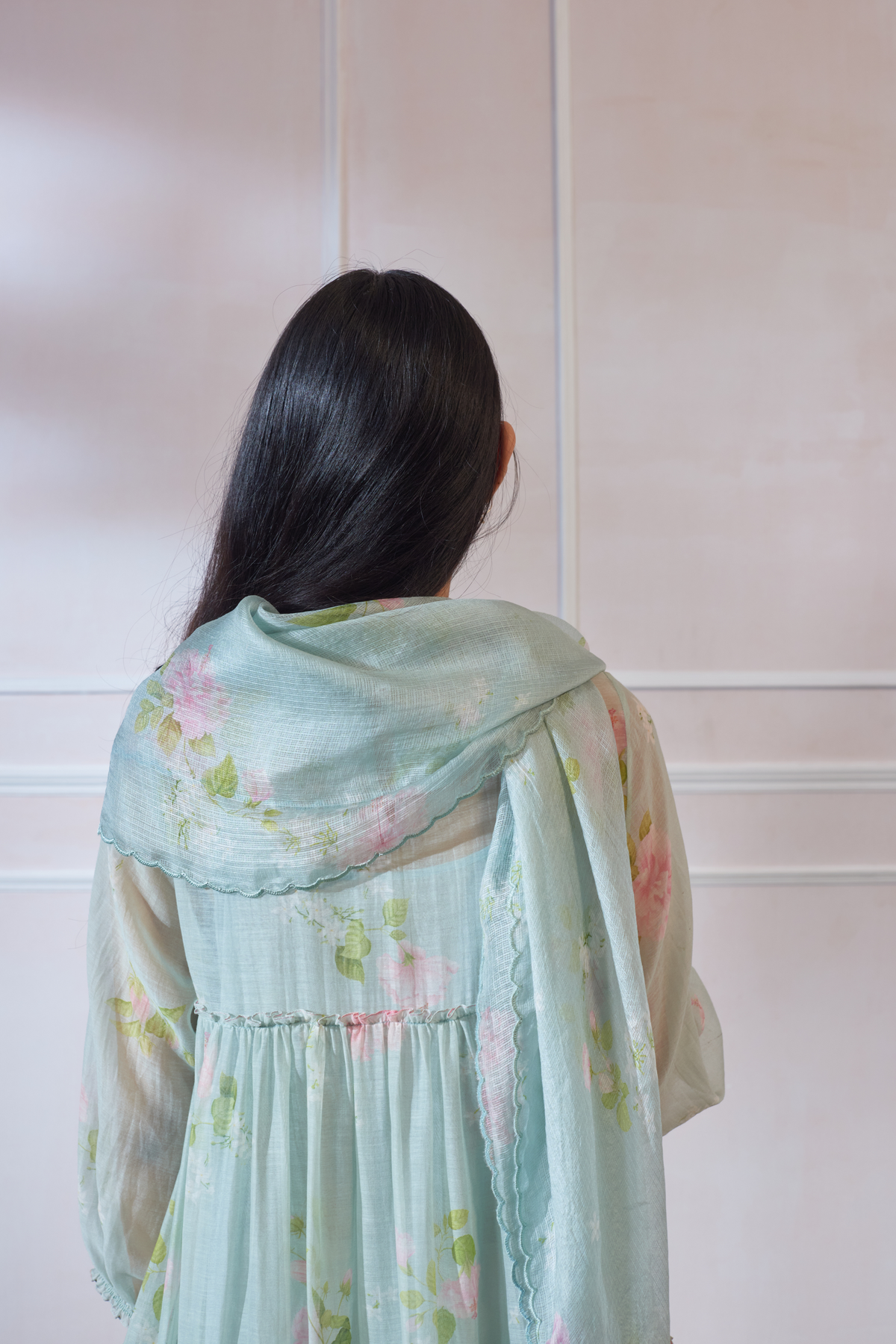 Hibiscus Kota Doria Scarf