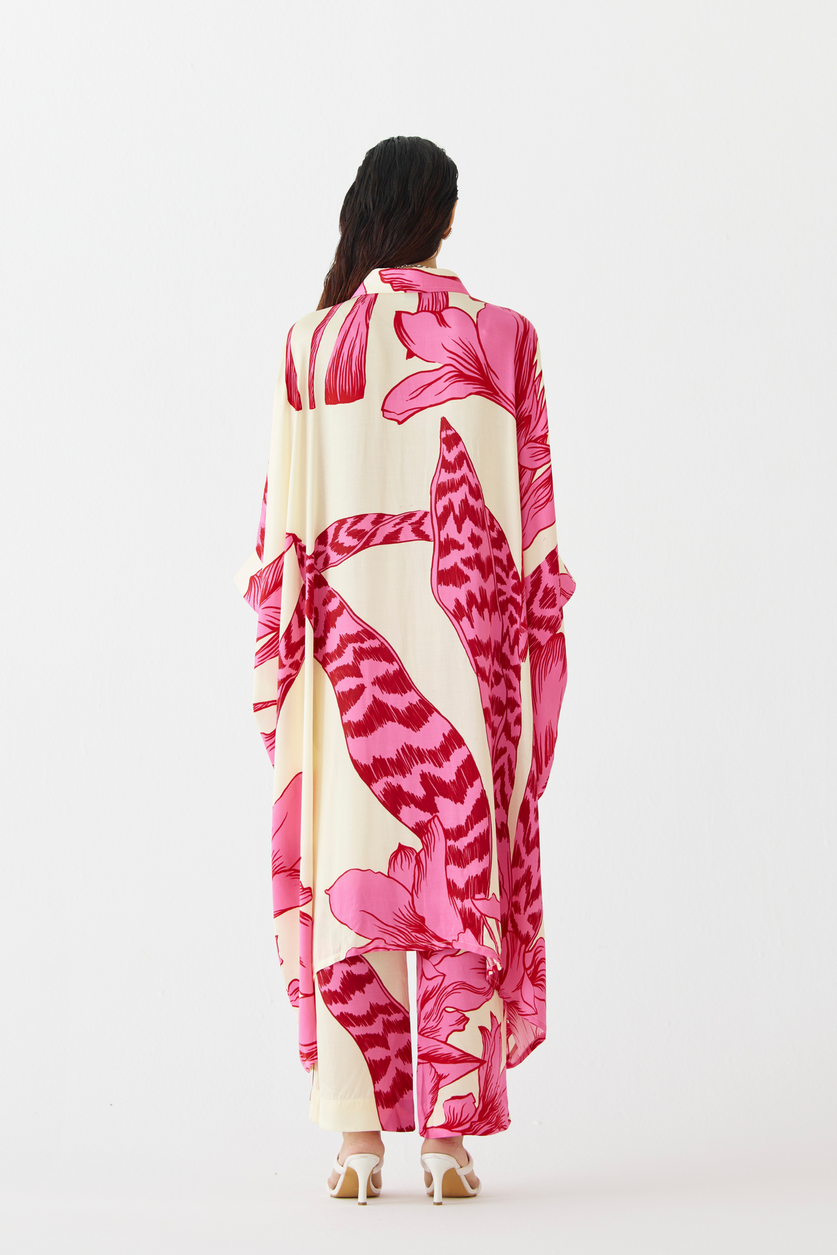 Pink Aphrodite Kimono &amp; Pants