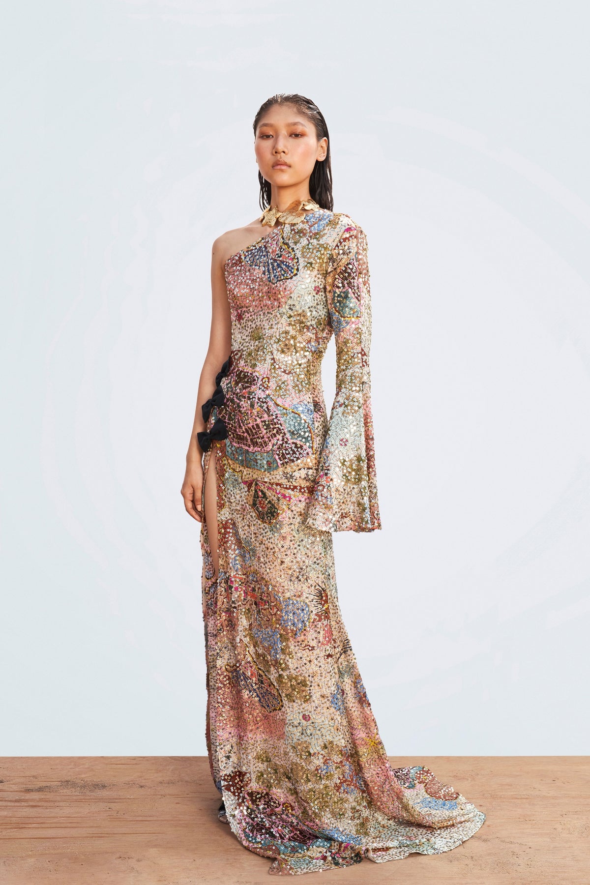 Multi-color Mariners Muse Gown