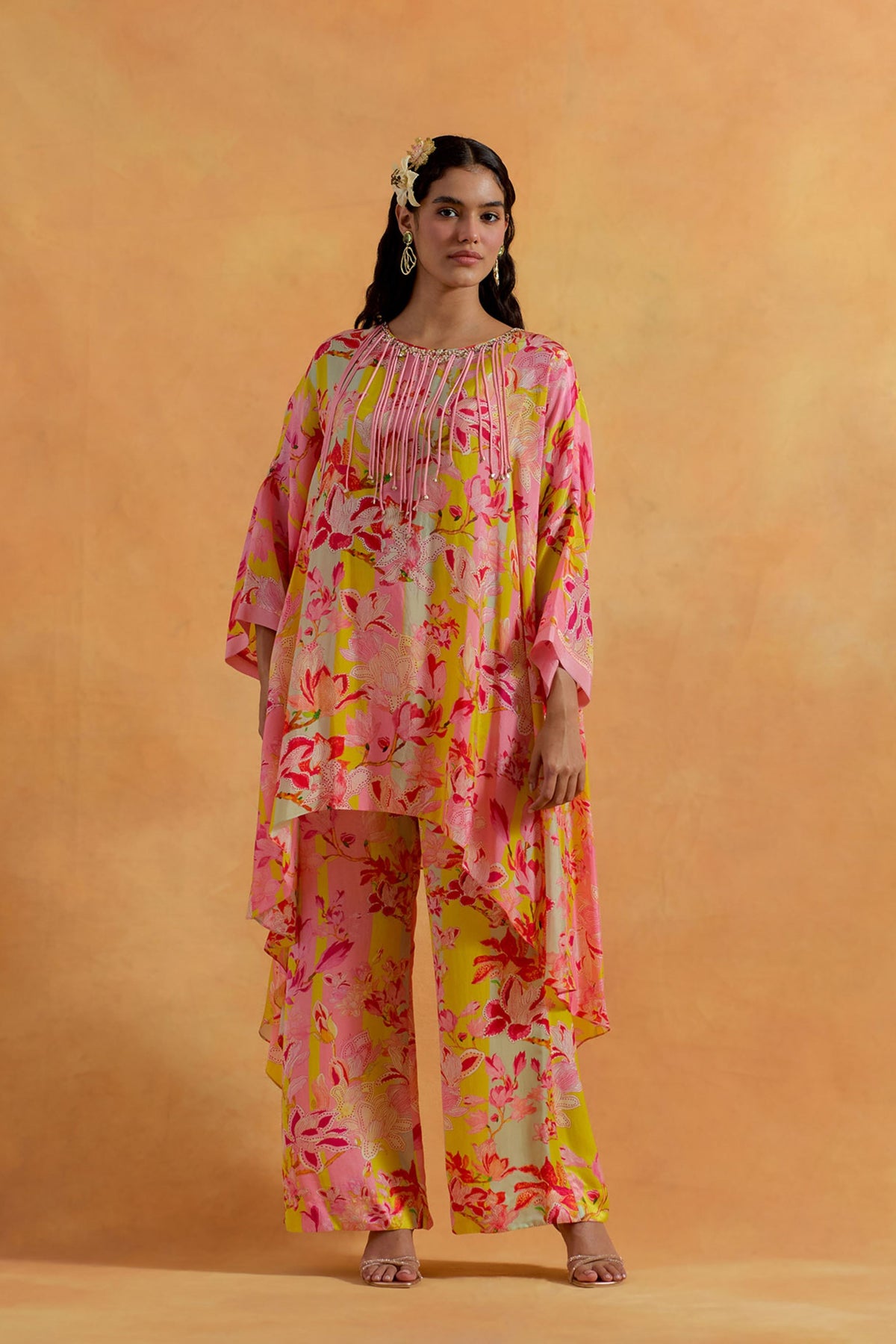 Peach Kaftan Set