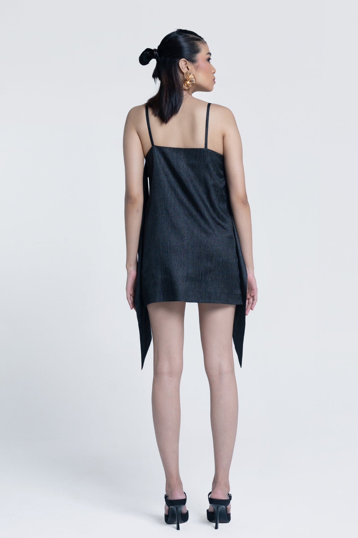 Midnight Sheen Slip Dress