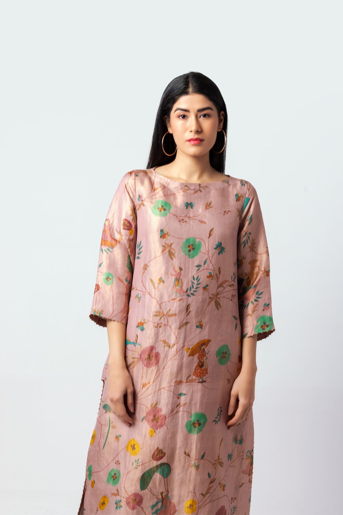 Naya Peach Kurta