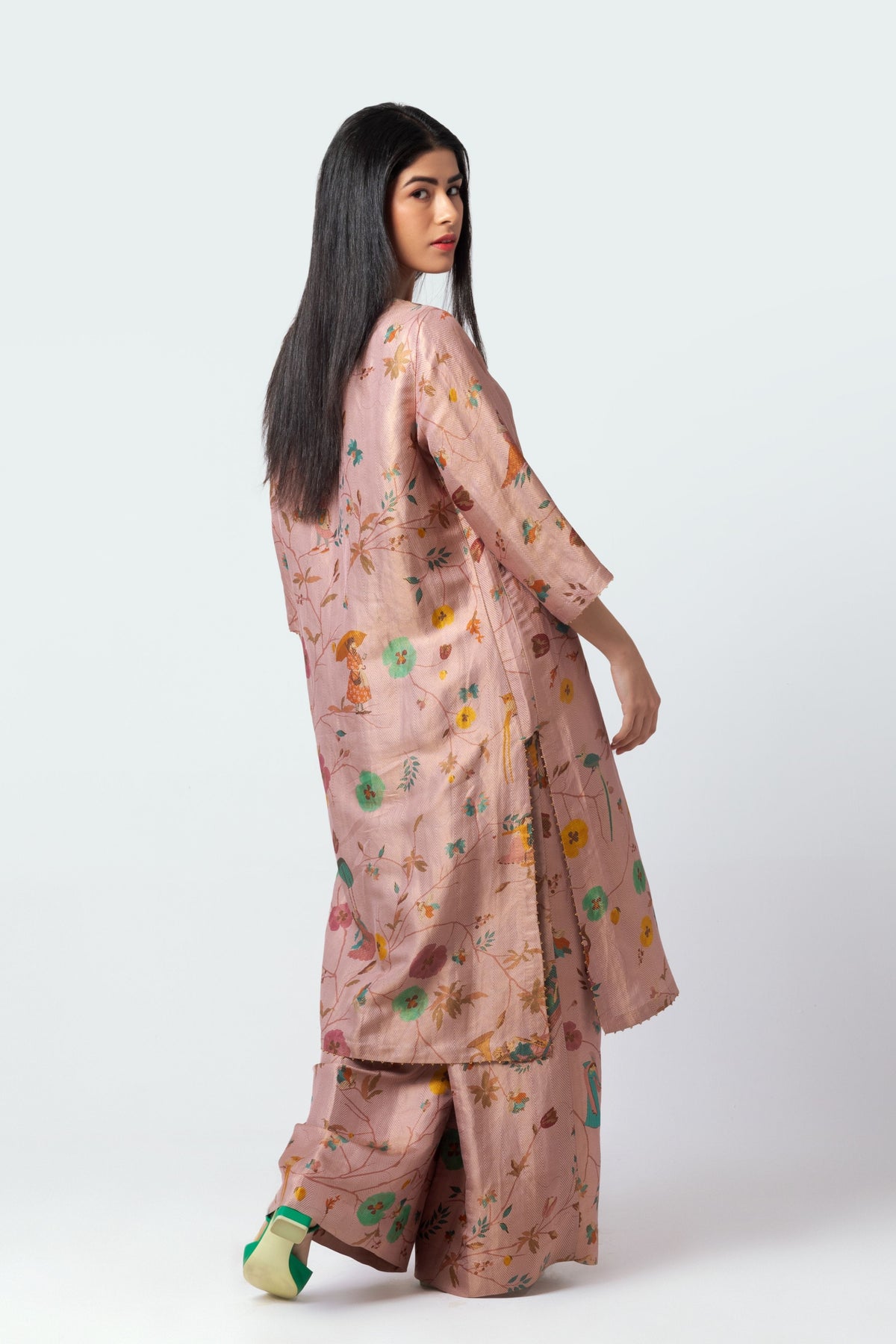 Naya Peach Kurta